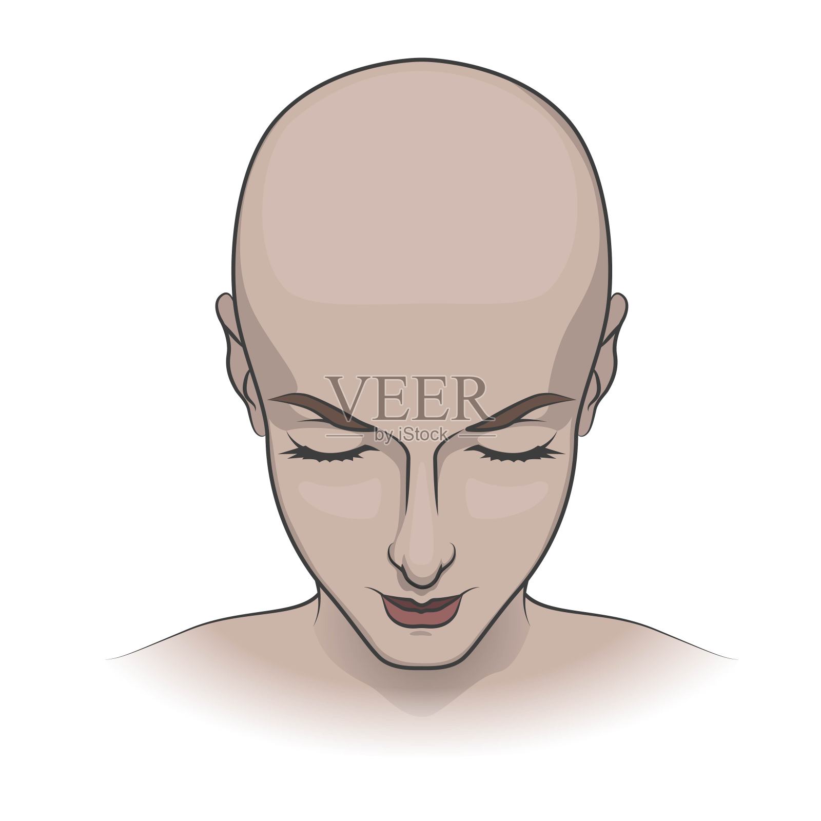 人类的头插画图片素材