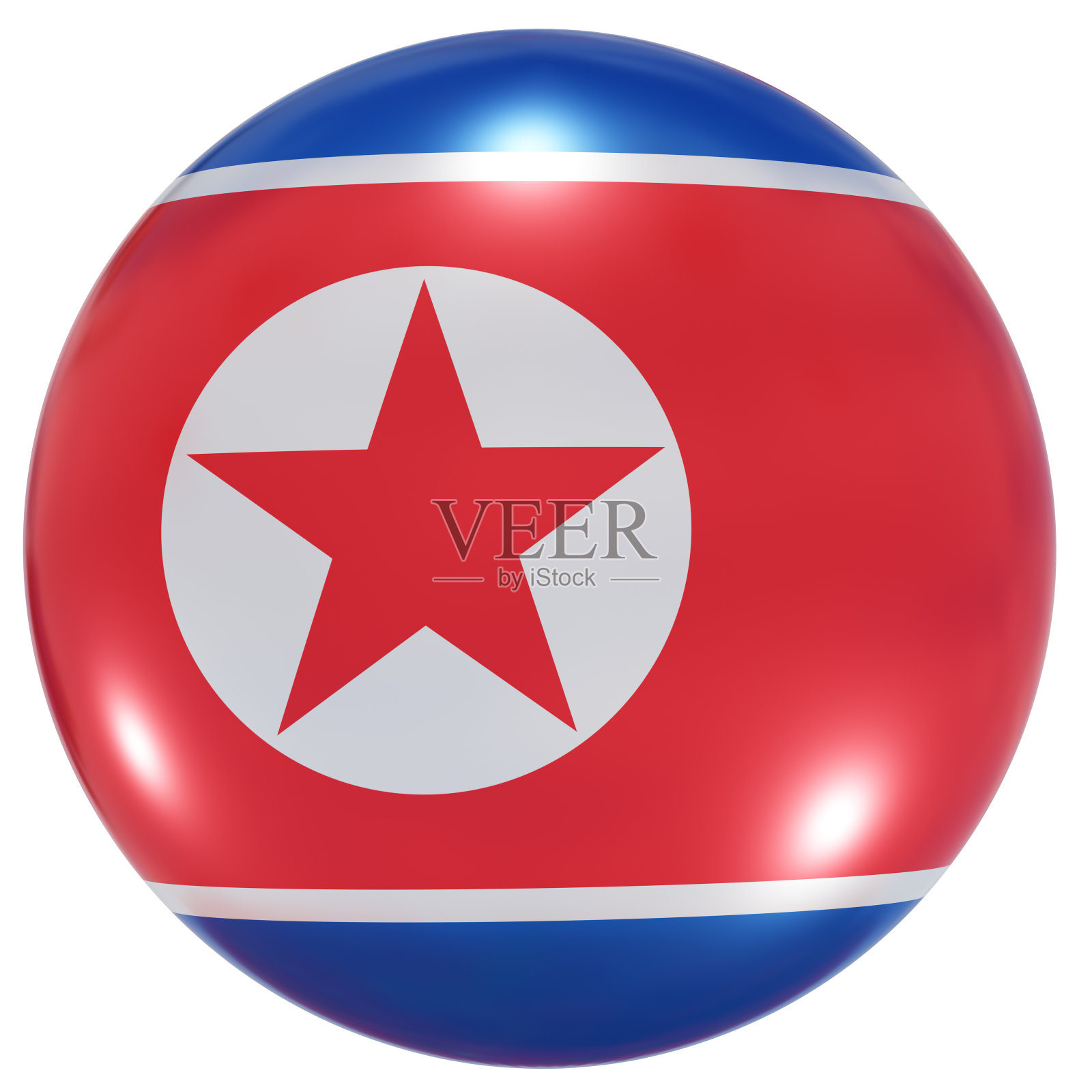 朝鲜国旗按钮照片摄影图片