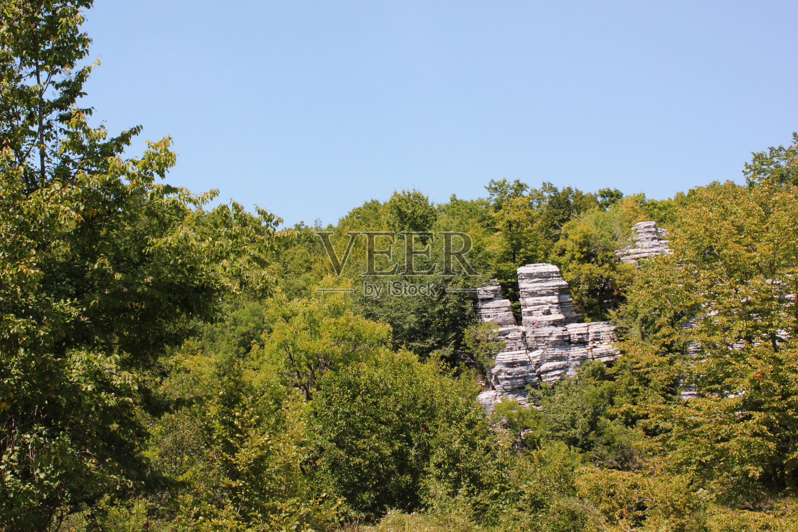 石林是希腊扎戈里的天然岩层照片摄影图片