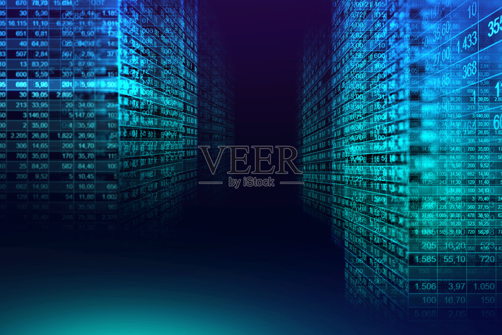 数字二进制码矩阵背景插画图片素材