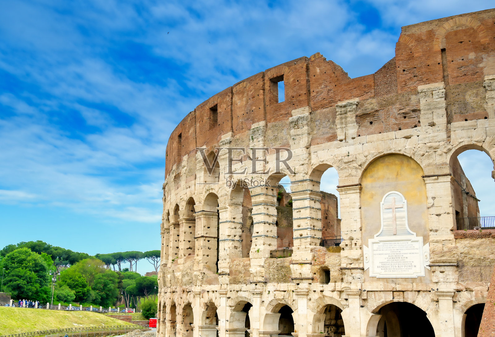 位于意大利罗马的斗兽场照片摄影图片