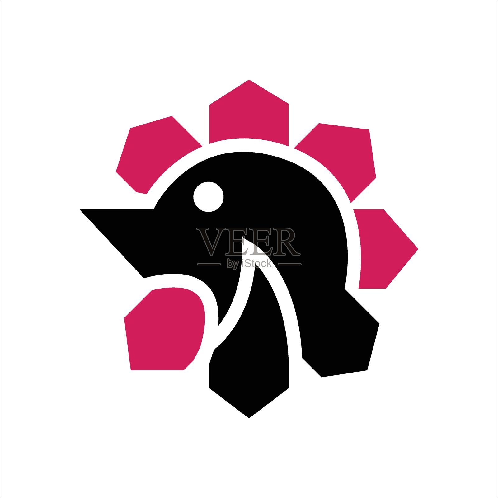 鸡头矢量图标插图插画图片素材