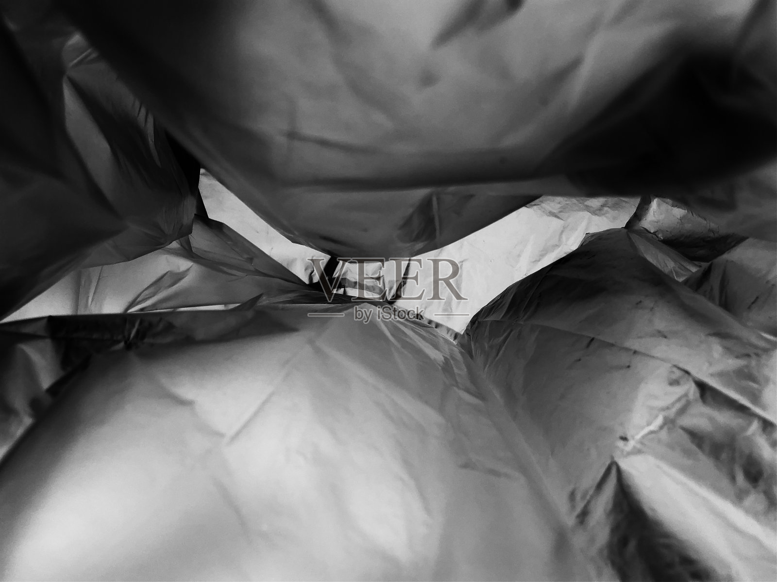 透明塑料袋抽象背景照片摄影图片