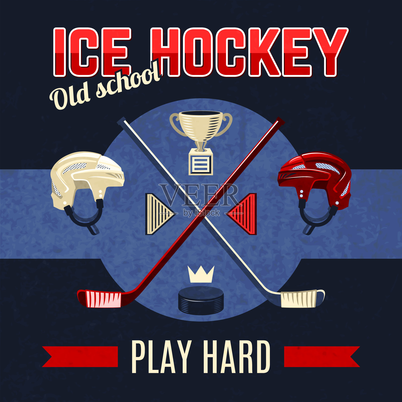 曲棍球海报2插画图片素材