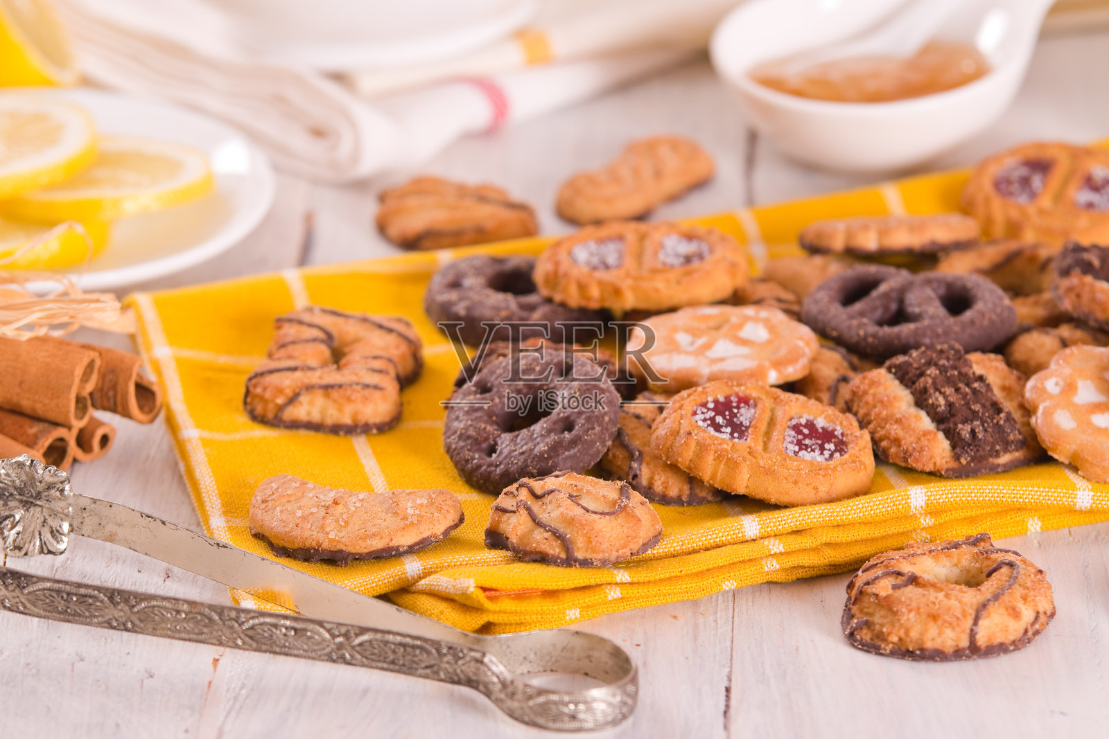 糕点饼干。照片摄影图片