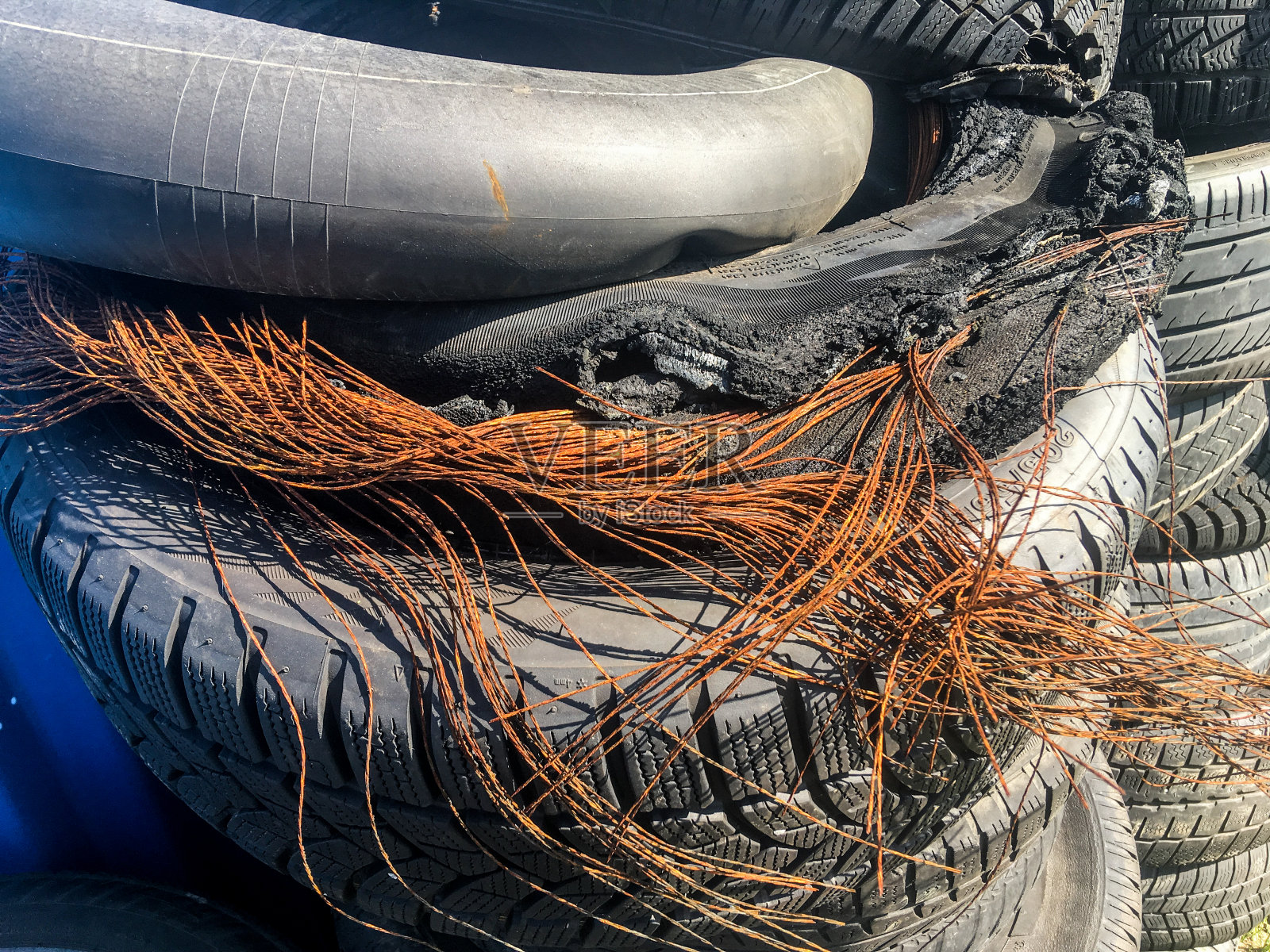 旧轮胎的细节图照片摄影图片