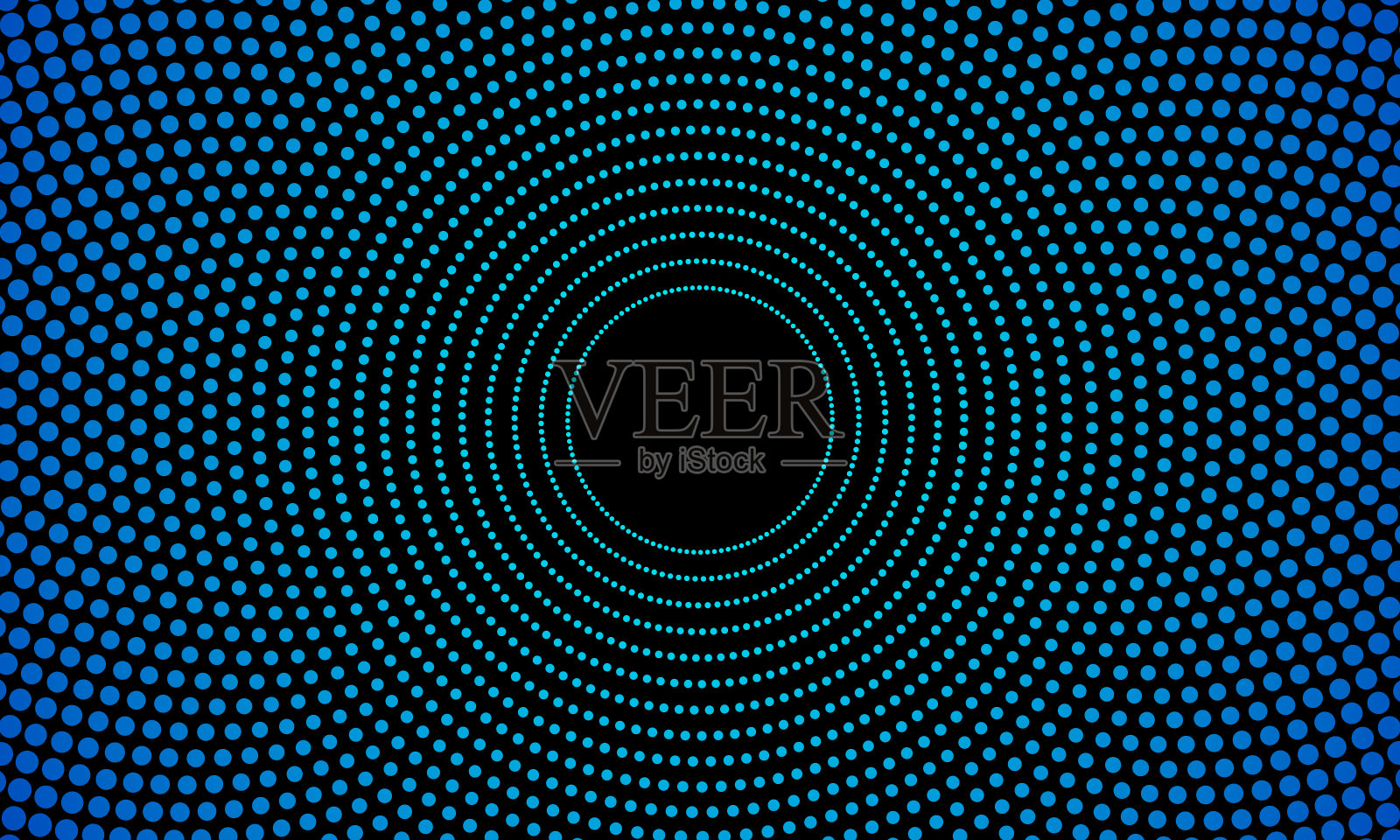 现代抽象背景。半色调圆点呈圆形。圆形的标志。向量和框架。设计元素或图标。插画图片素材