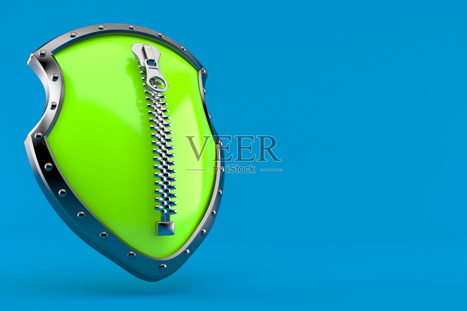 盾与拉链照片摄影图片