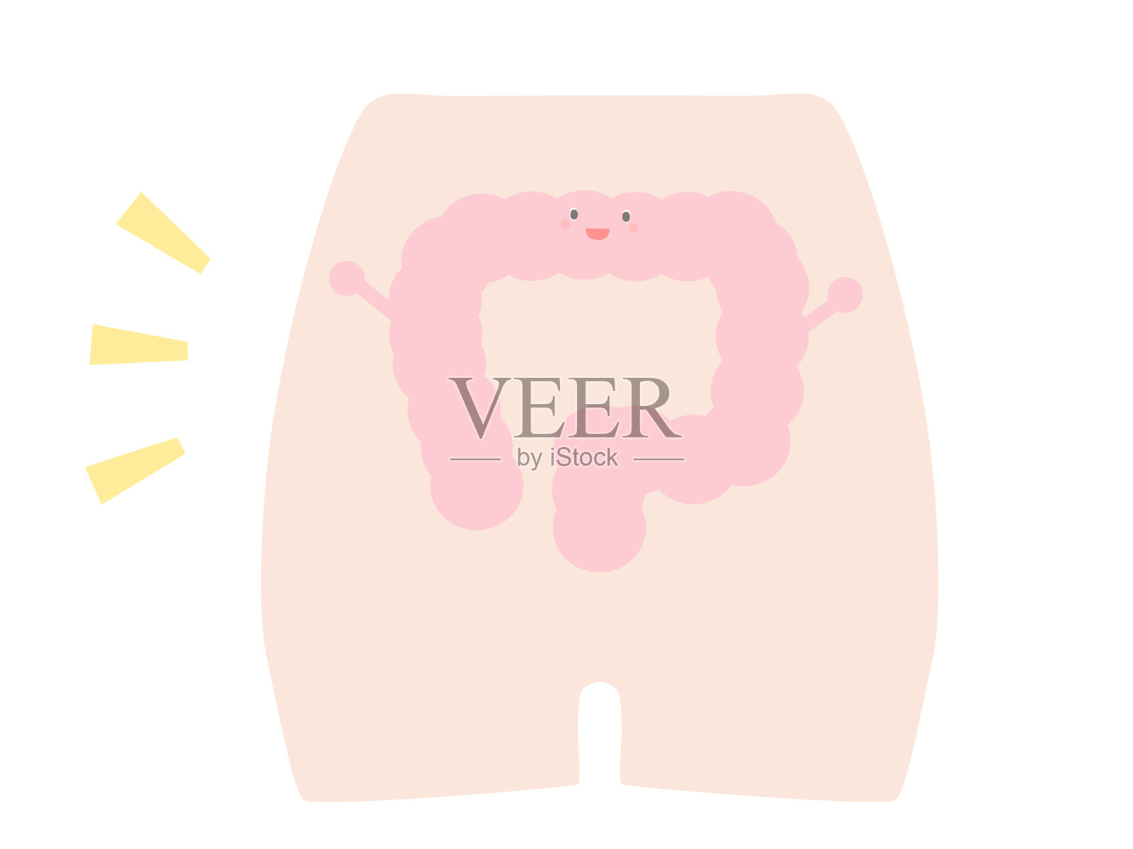 肠道环境插画图片素材