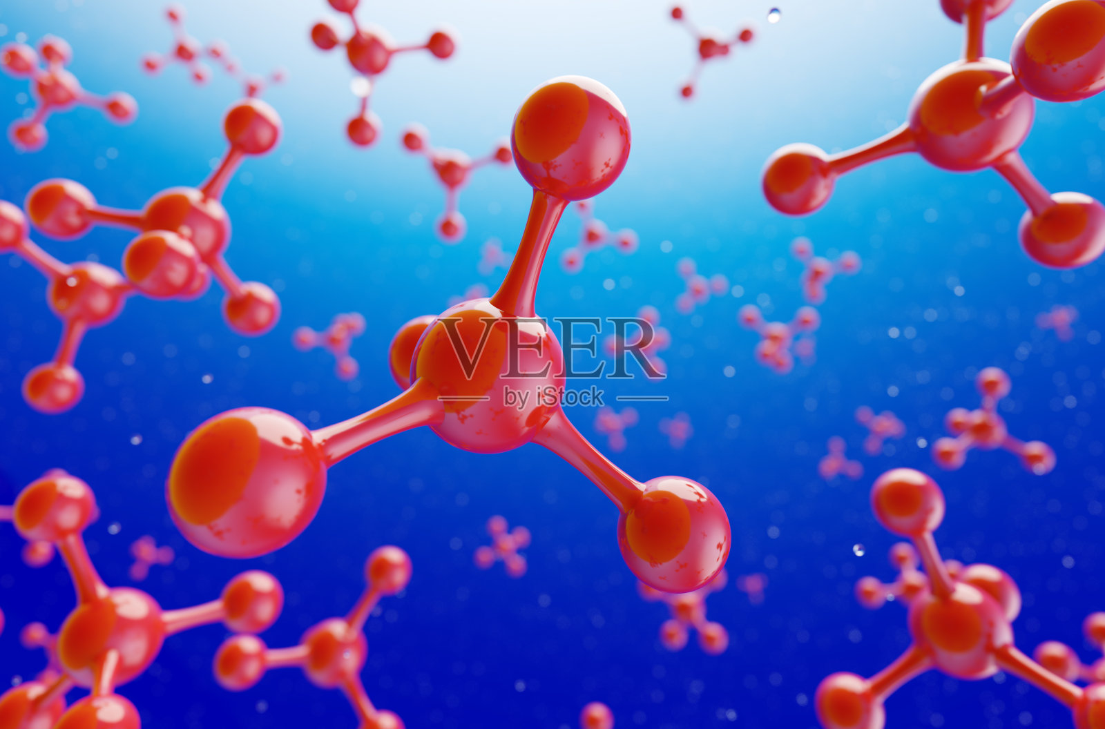 具有分子结构的科学背景。照片摄影图片