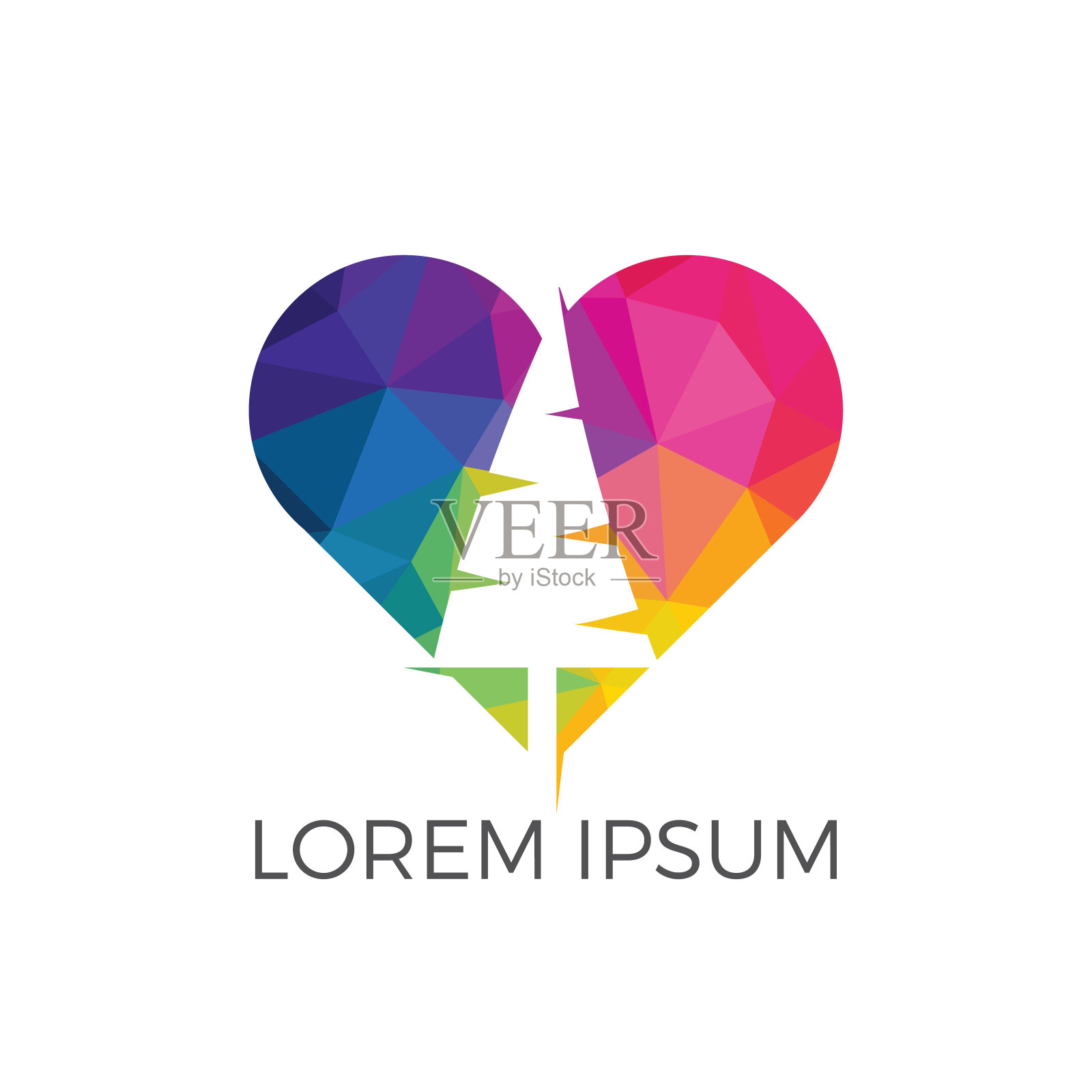 树心标志设计。插画图片素材