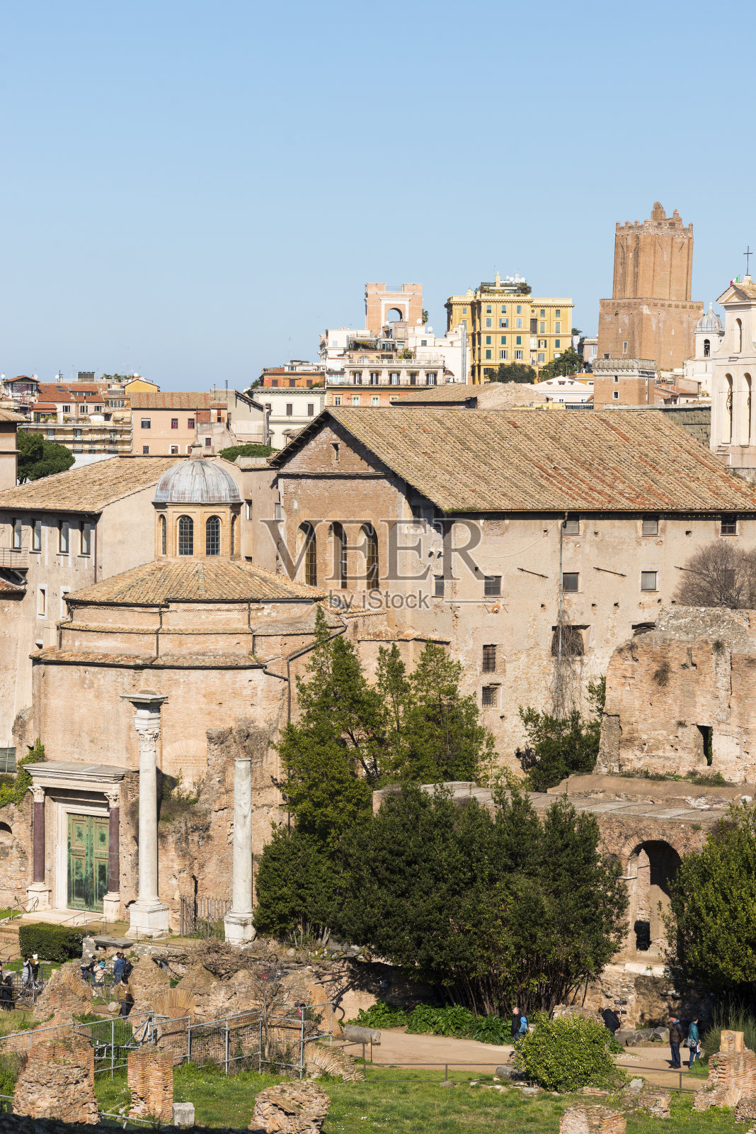 古罗马城市的轮廓线照片摄影图片