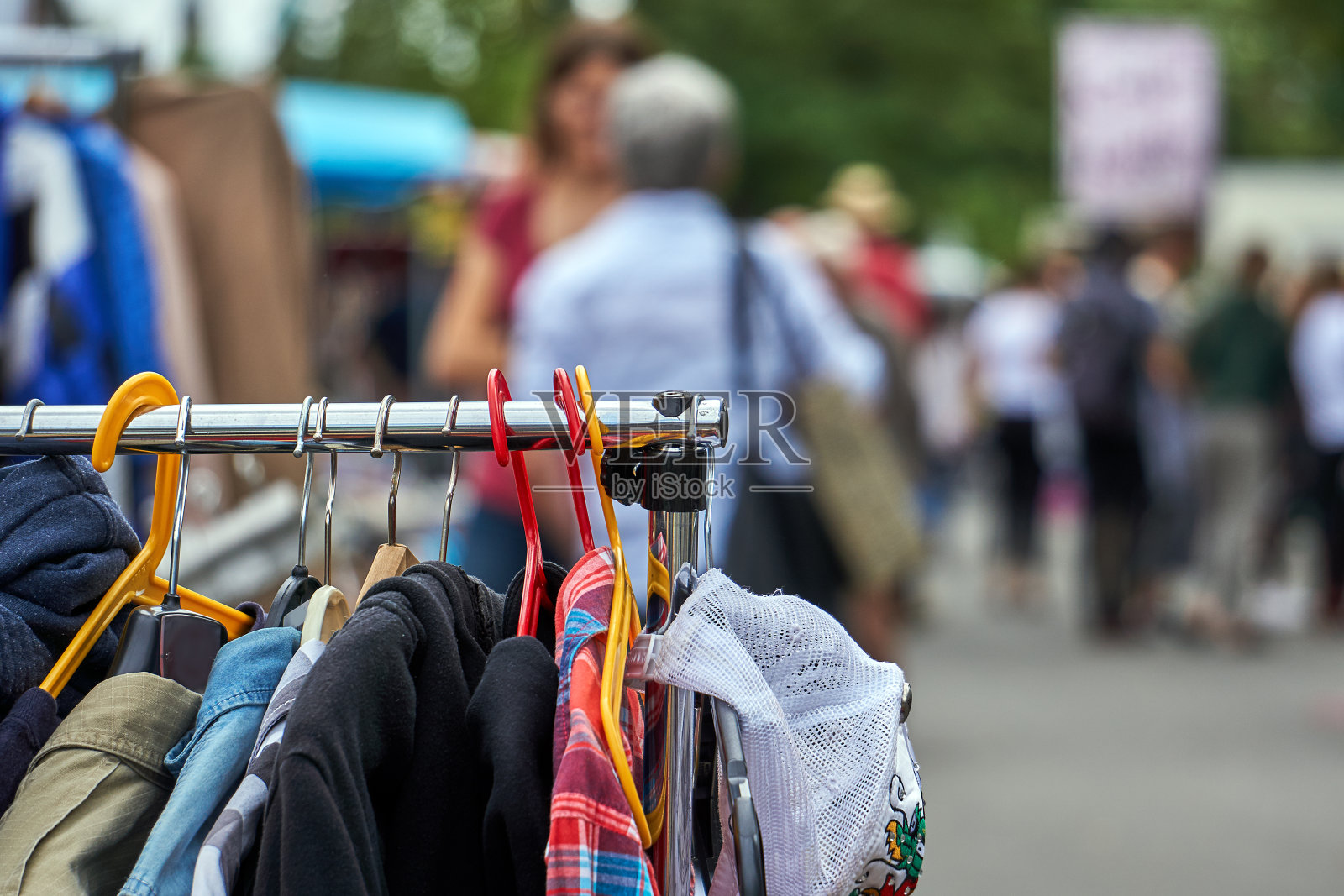 跳蚤市场照片摄影图片