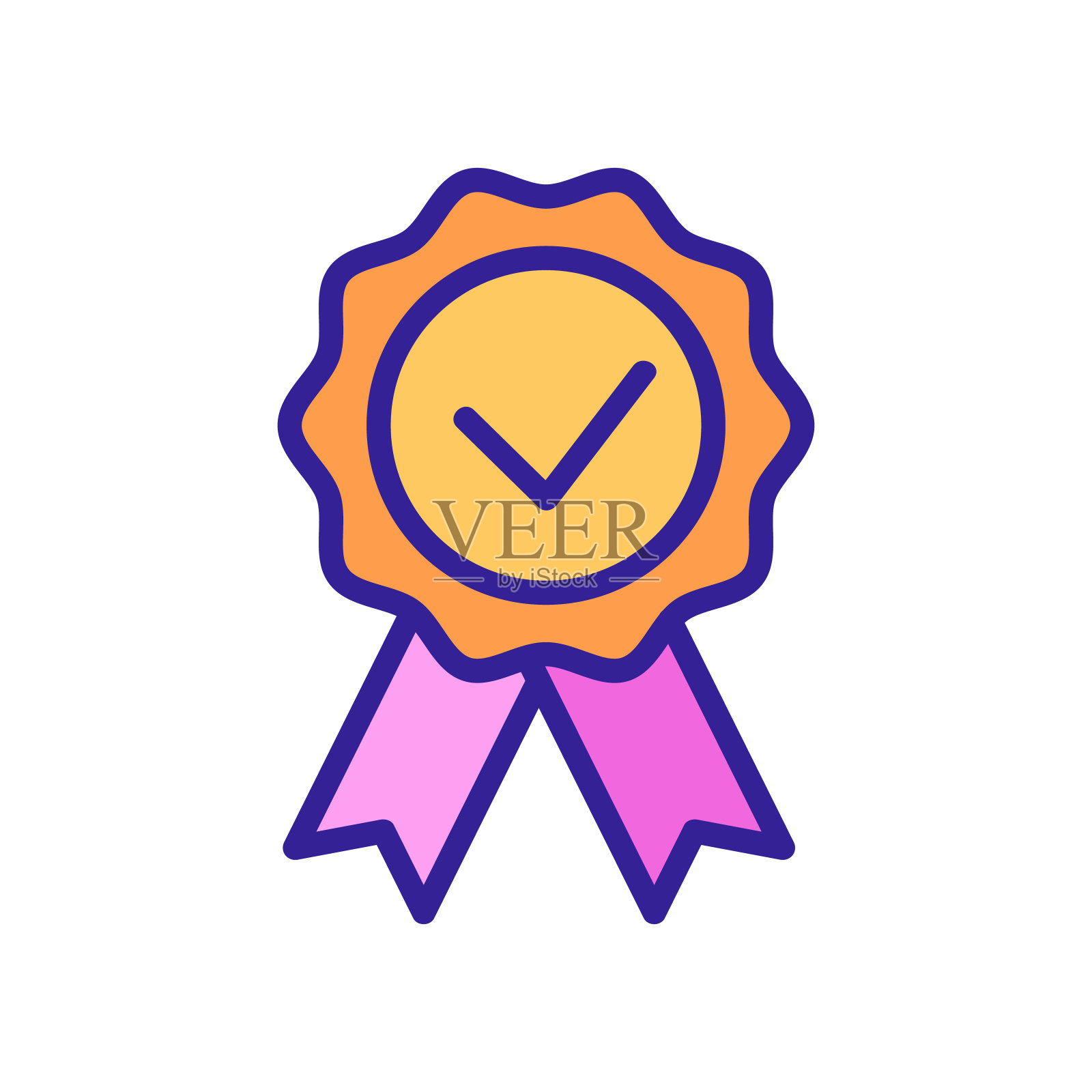 通过矢量图标。孤立轮廓符号插图插画图片素材