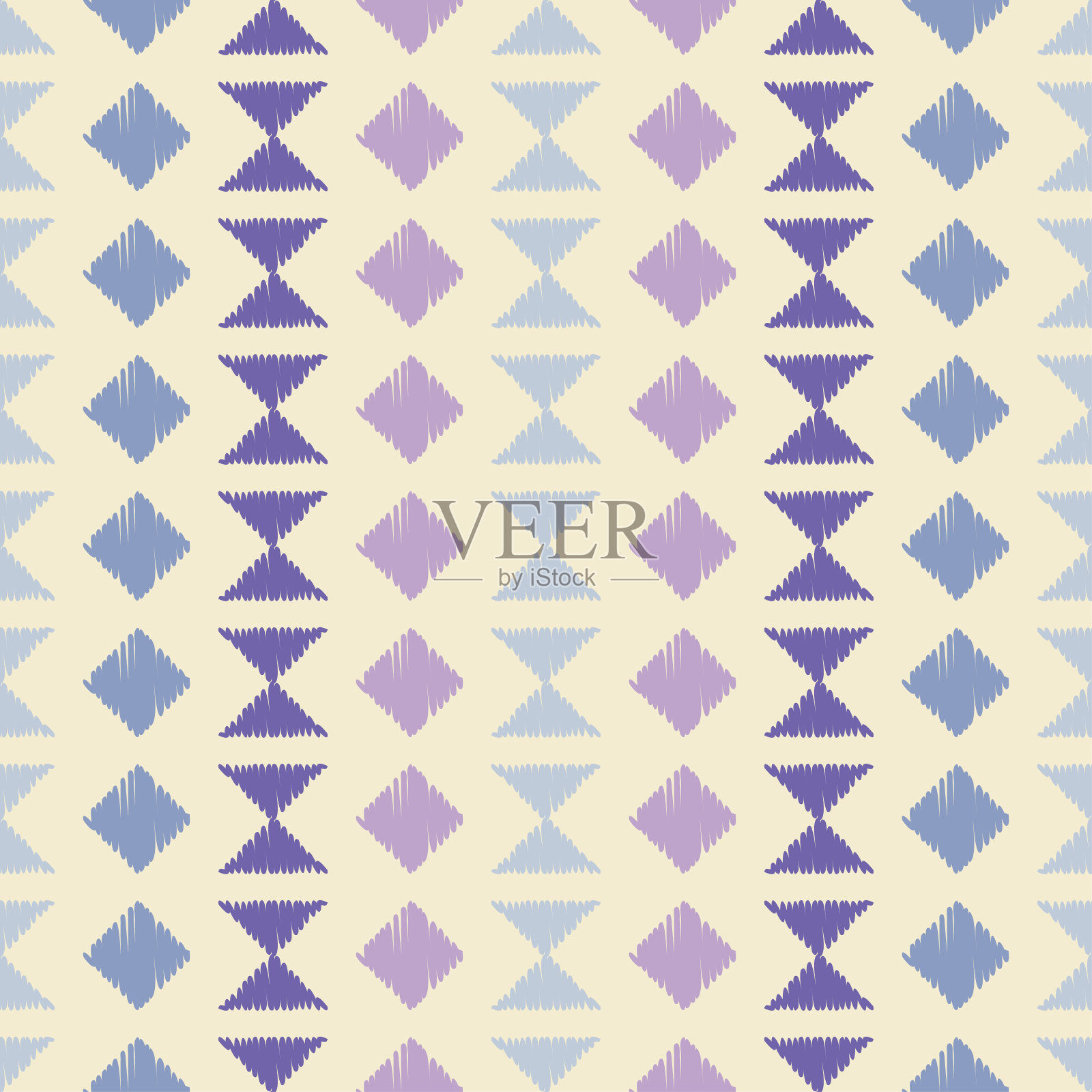 阿兹特克的元素。民族那种波西米亚风格的装饰。无缝模式。部落的主题。插画图片素材