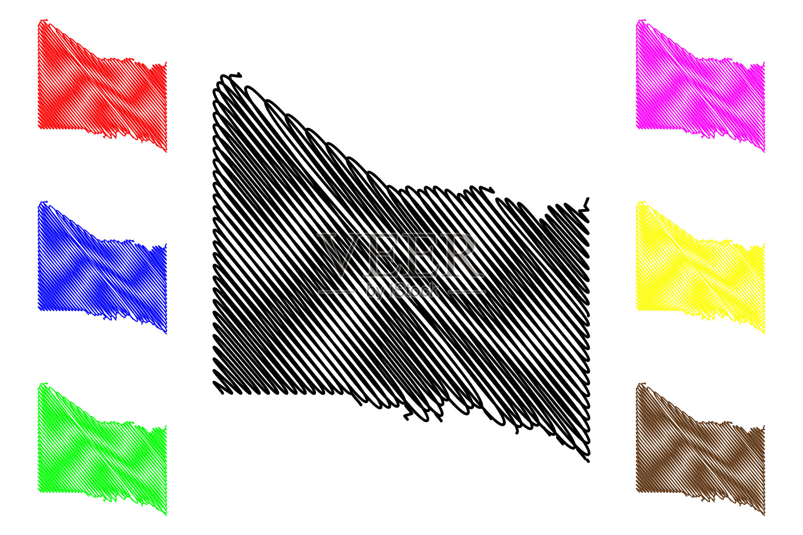 德州福尔德县的地图插画图片素材