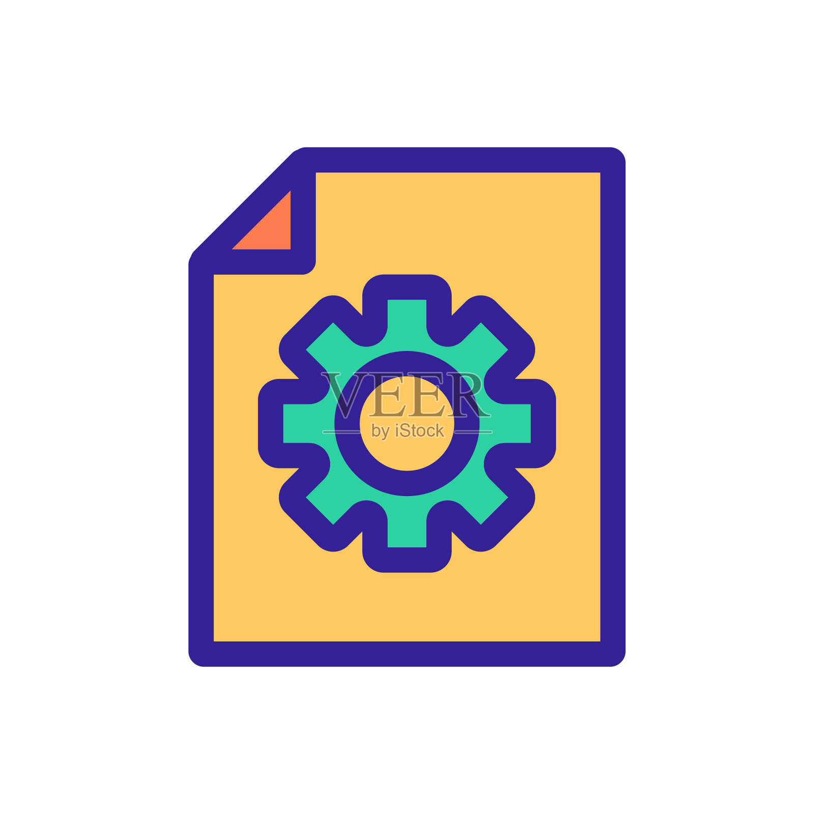 应用矢量图标的说明。孤立轮廓符号插图插画图片素材