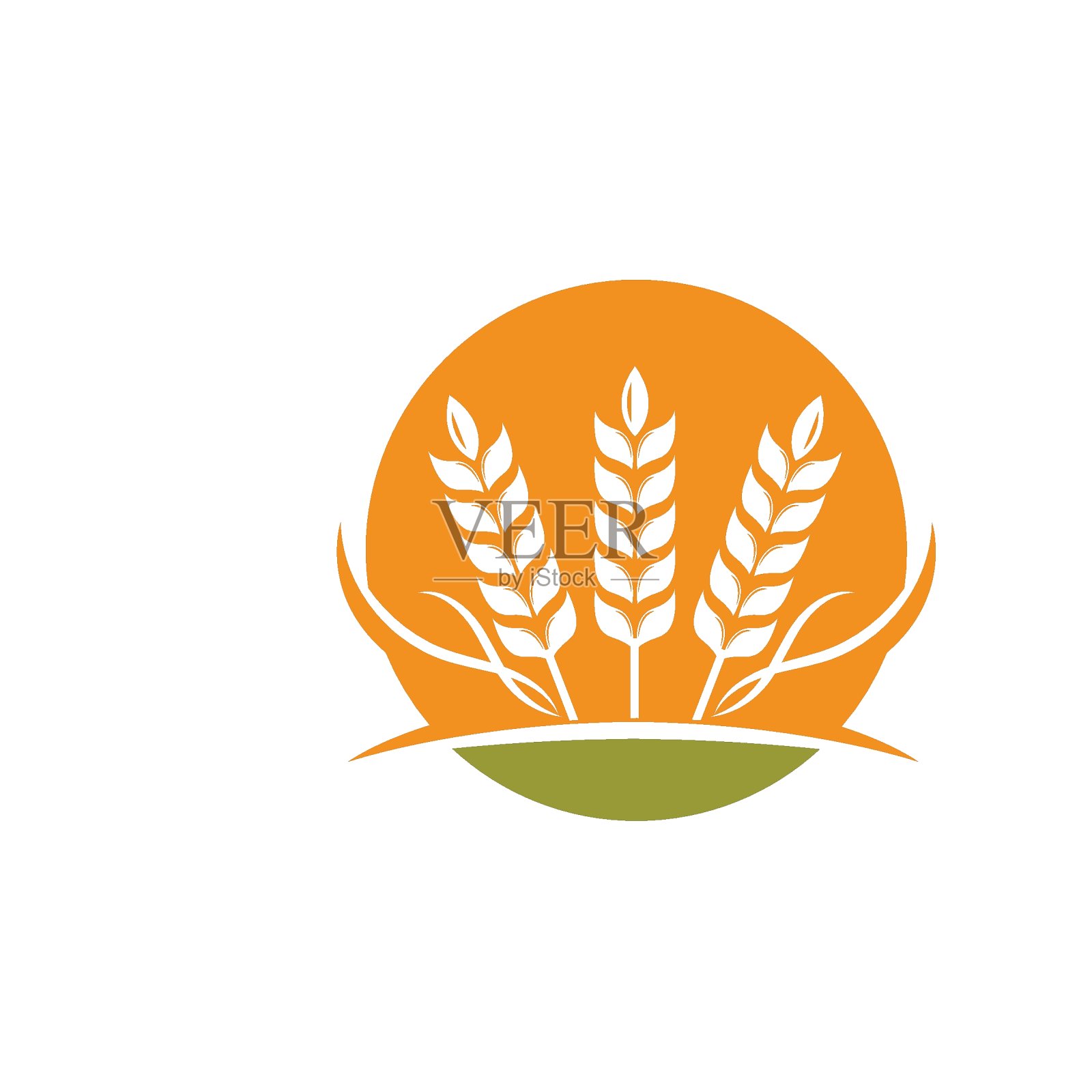 农业小麦矢量图标插画设计插画图片素材