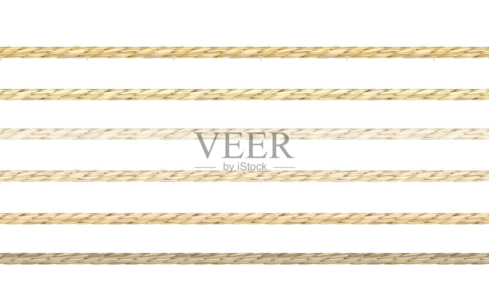 有机色亚麻布绳插画图片素材