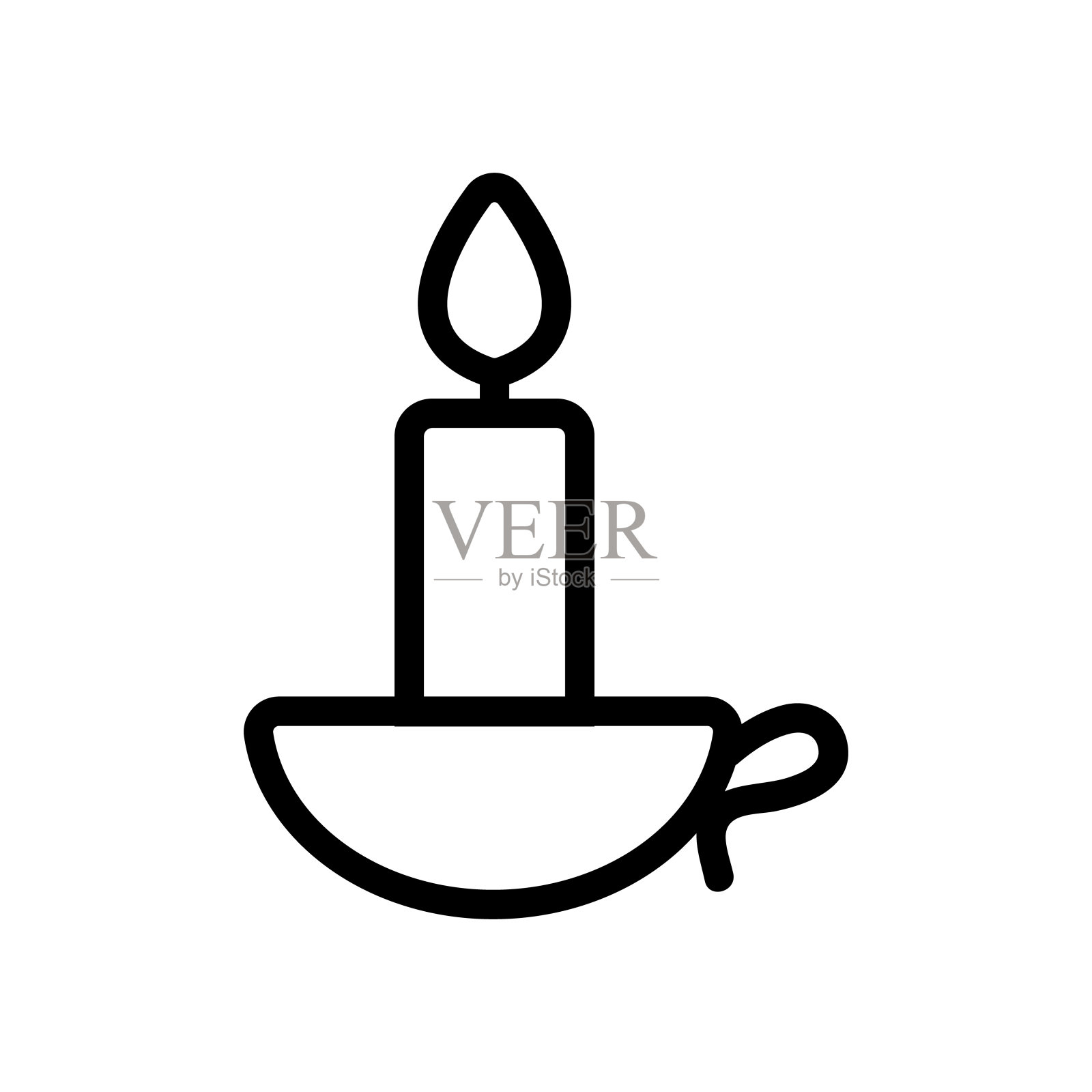 伊斯兰教图标矢量。孤立轮廓符号插图插画图片素材