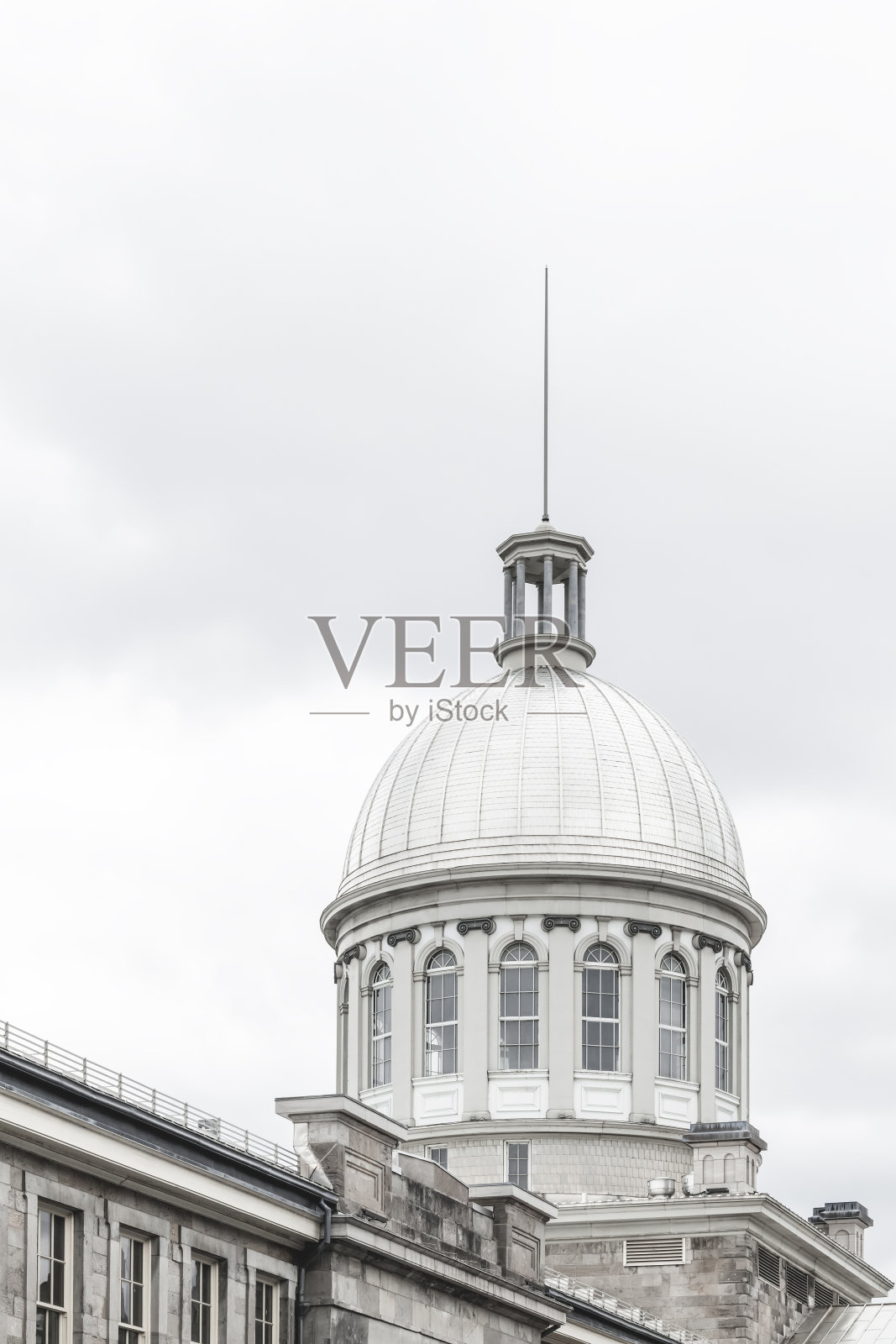 蒙特利尔的Bonsecours市场圆顶照片摄影图片