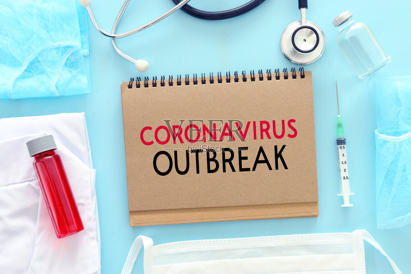 新型冠状病毒爆发的医疗概念:健康护理与医学理念照片摄影图片