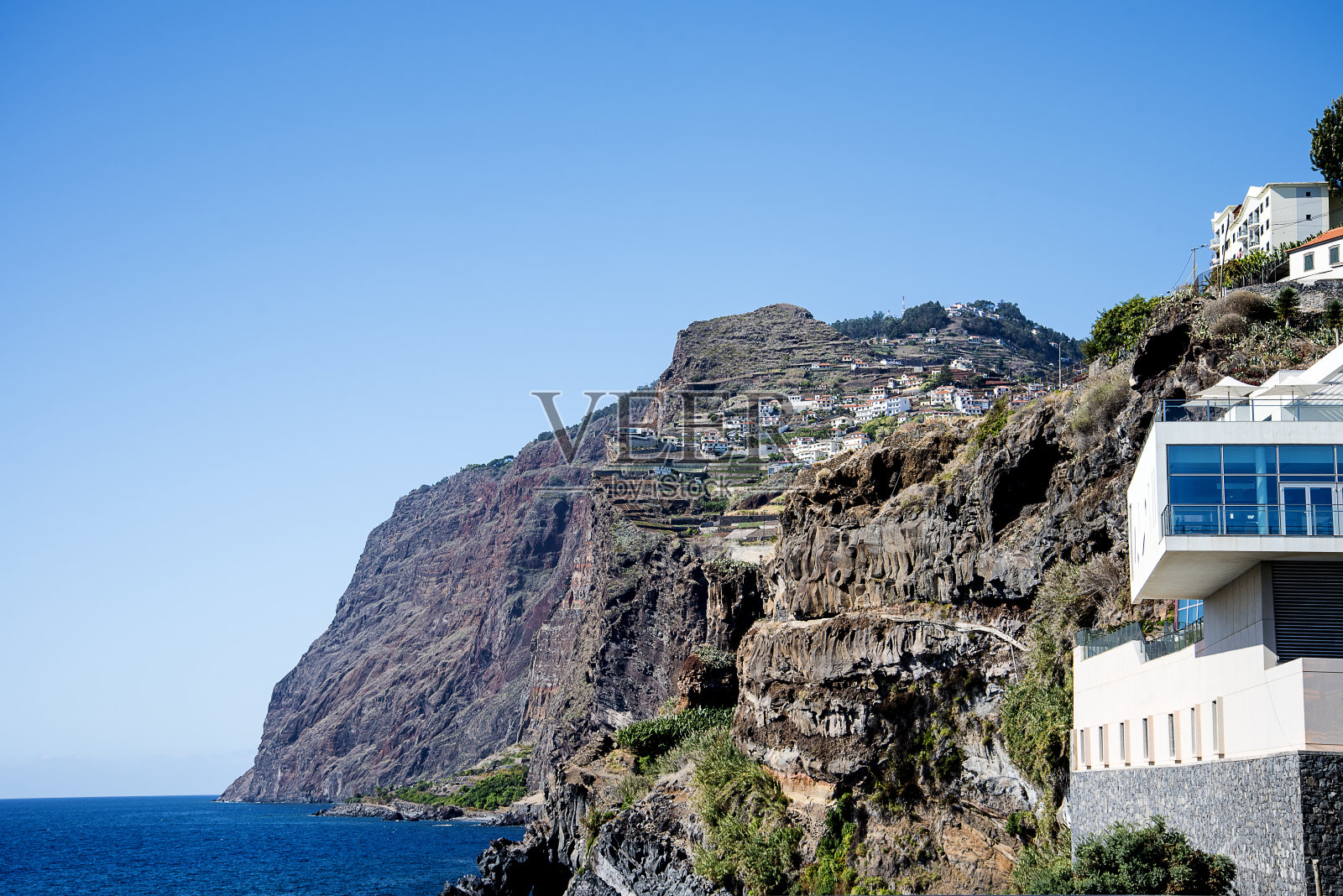 马德拉岛上的古色古香的渔村照片摄影图片