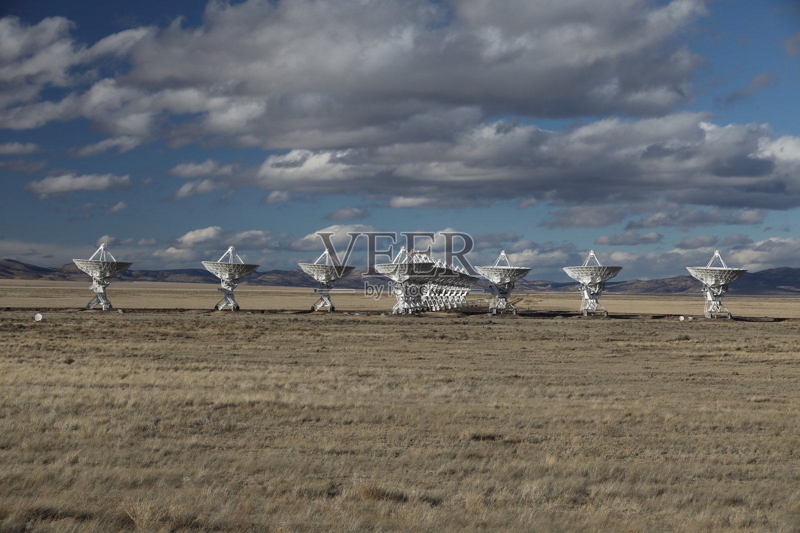 美国新墨西哥州的甚大阵列卫星天线照片摄影图片