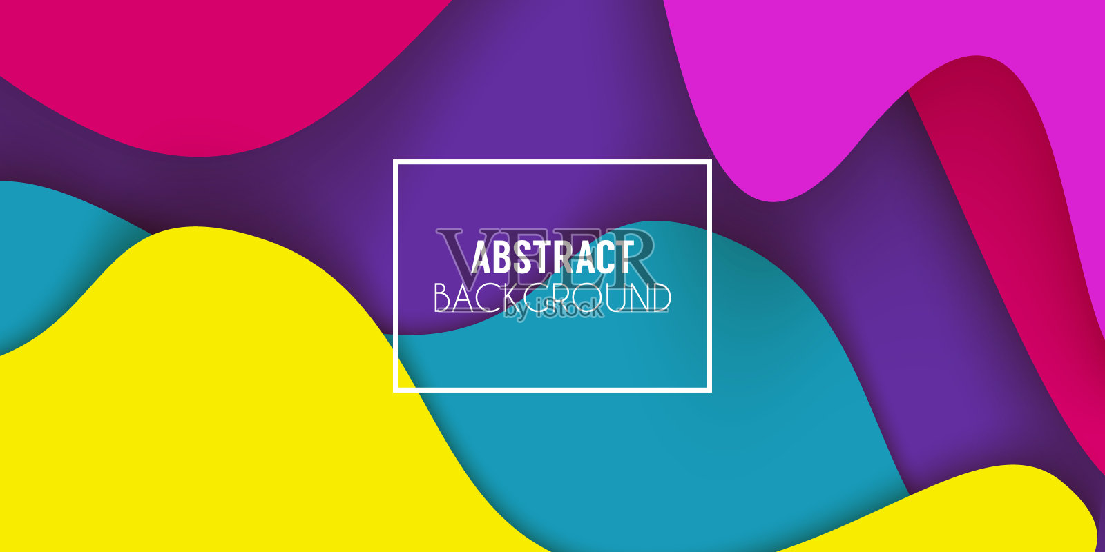 彩色渐变抽象背景。流体动力形状组成插画图片素材