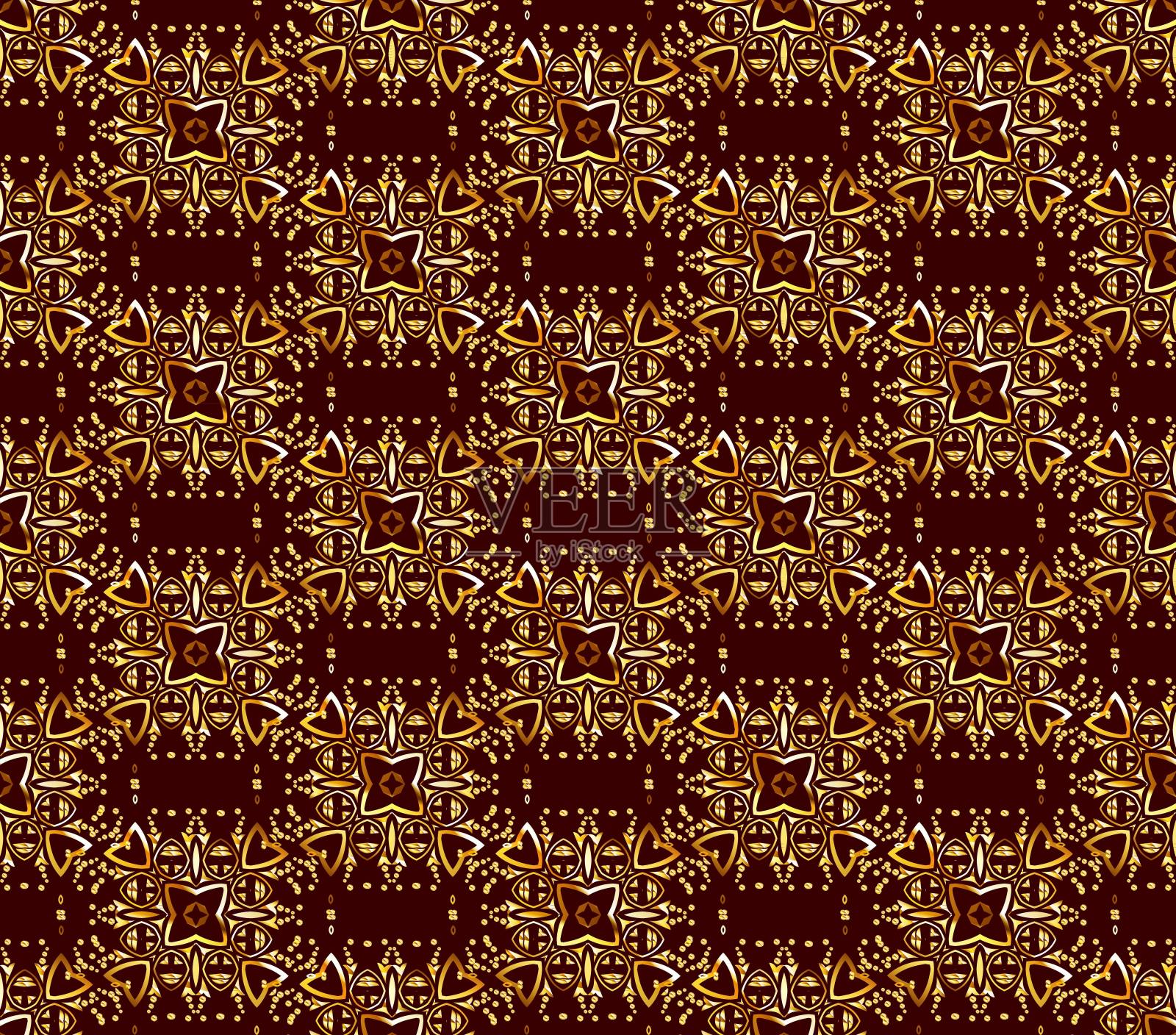 土耳其清真寺的装饰。插画图片素材