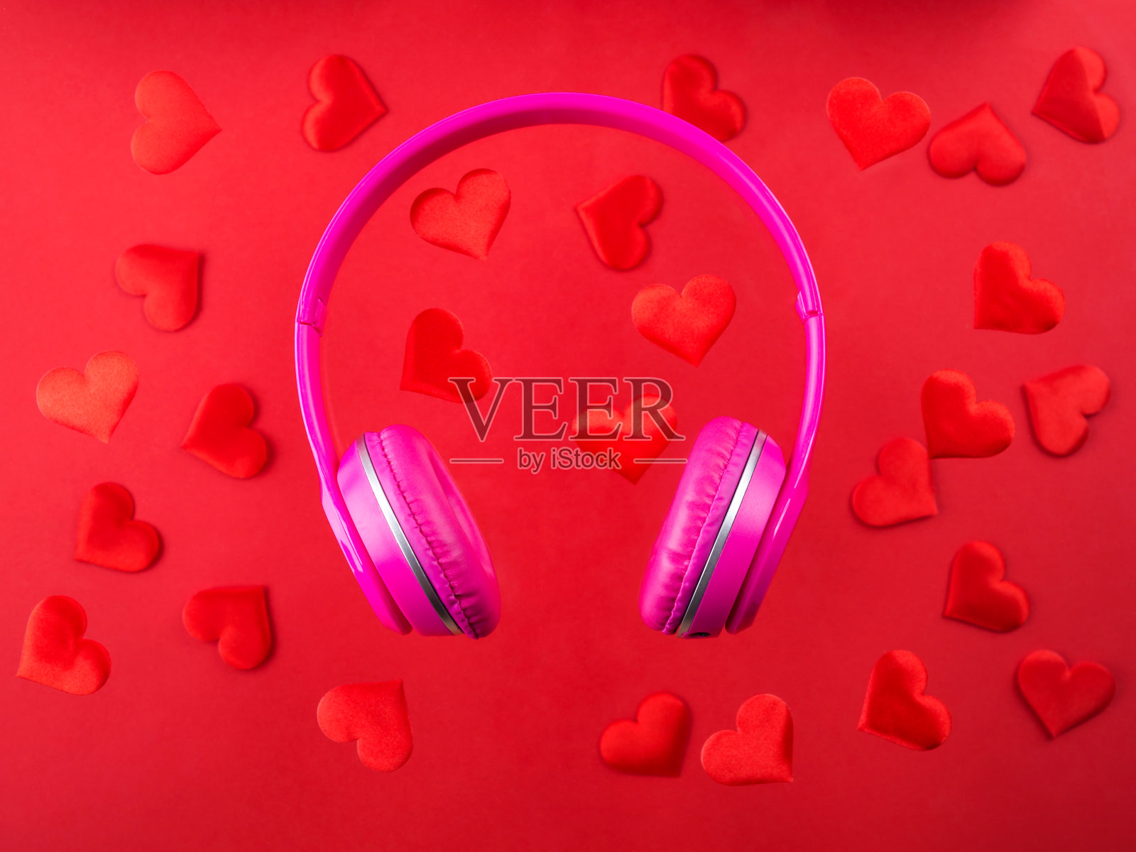 倾听你的心声的概念。情人节照片摄影图片