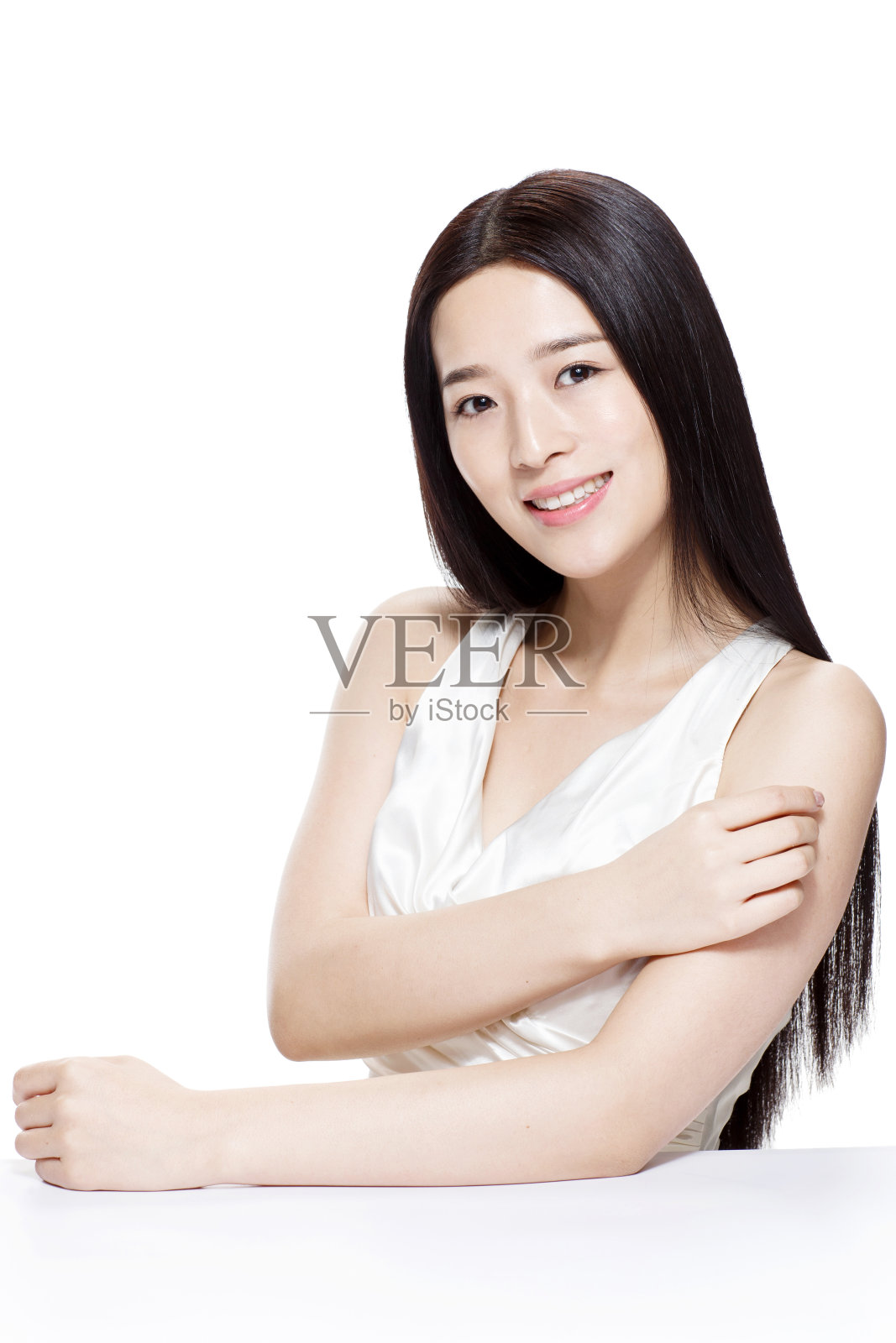 年轻女子的化妆肖像照片摄影图片