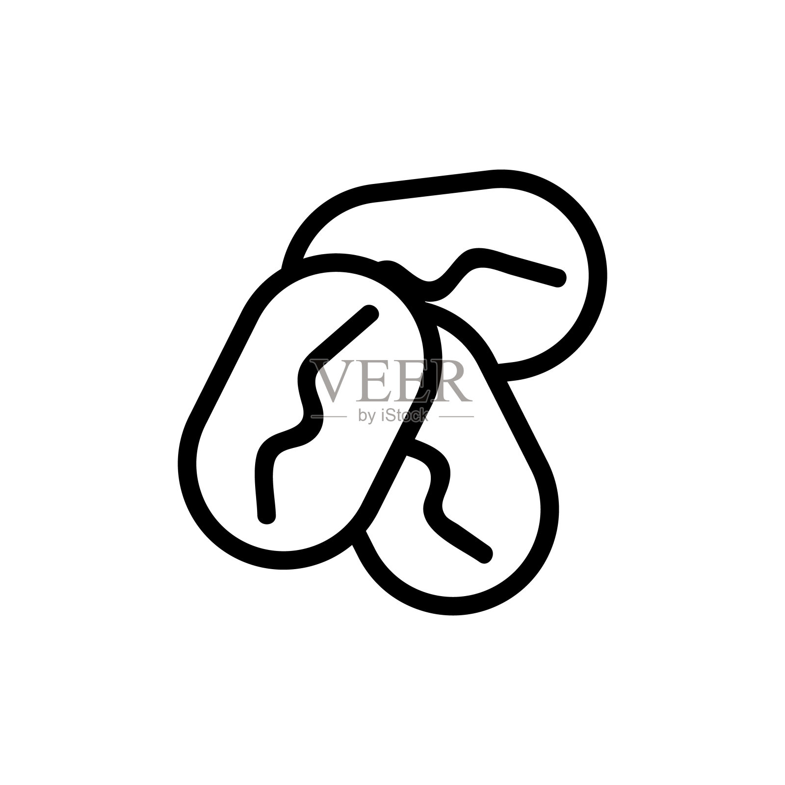 螺母图标矢量。孤立轮廓符号插图插画图片素材