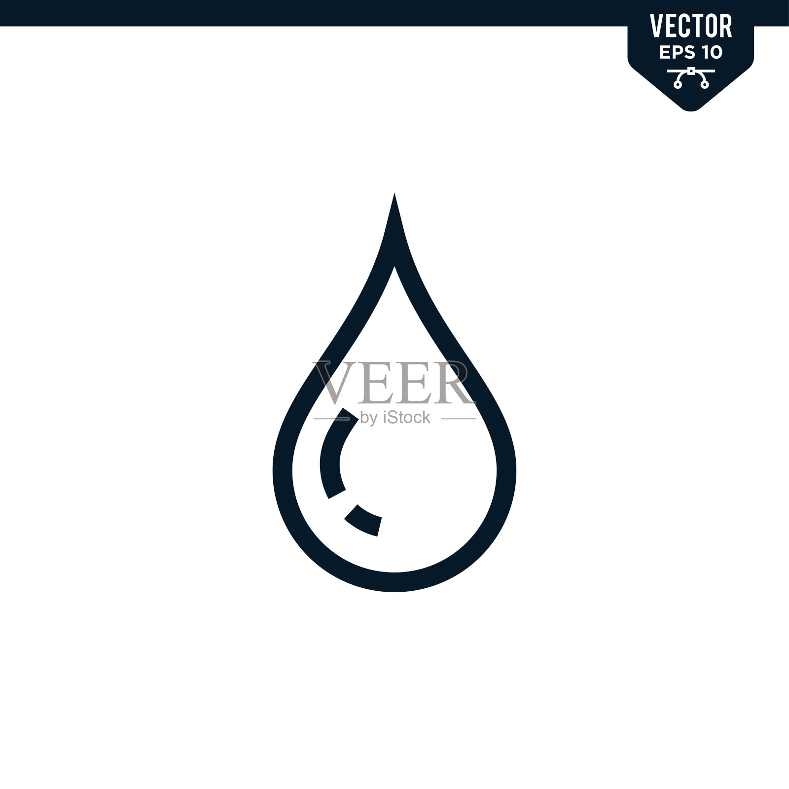 液体图标收集,轮廓风格插画图片素材