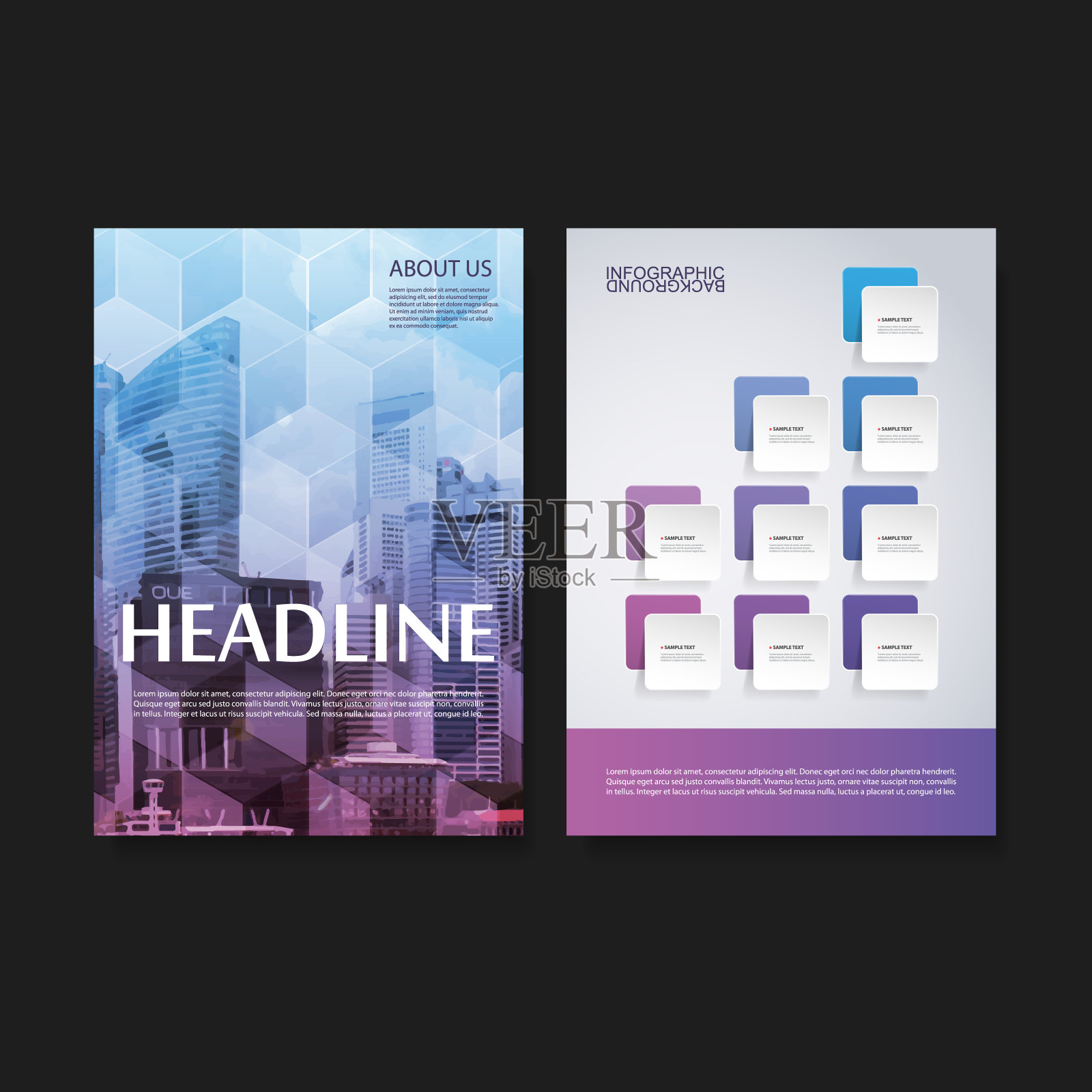 传单或封面设计-商业插画图片素材