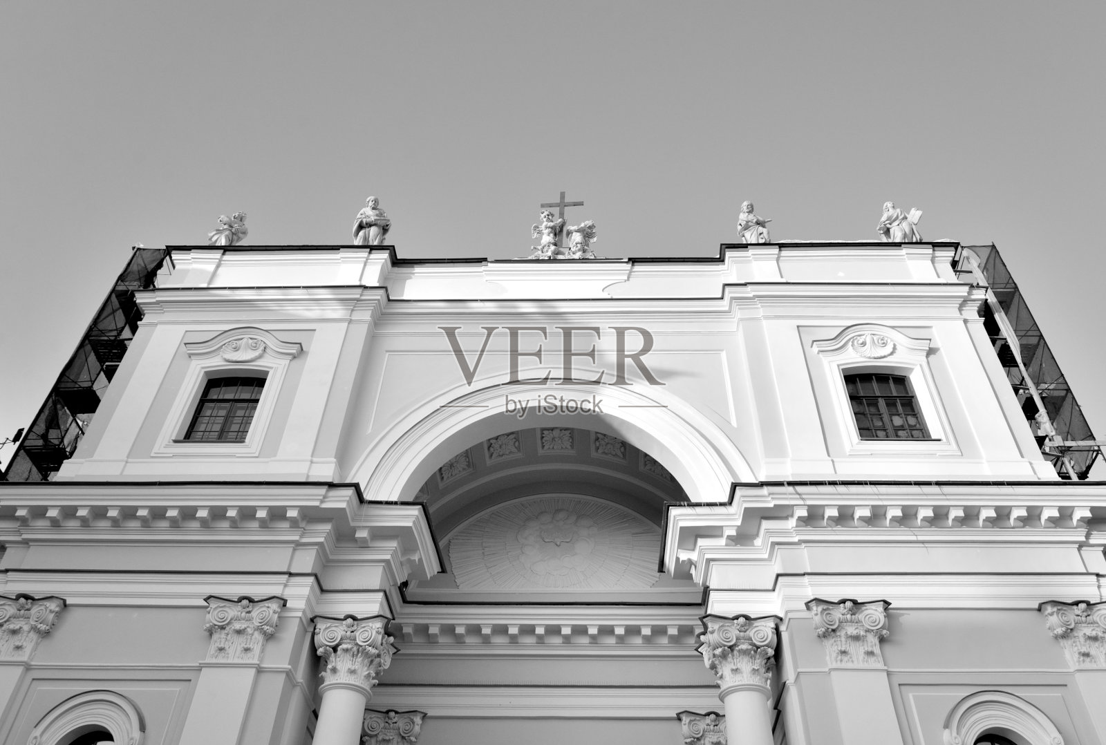 圣彼得堡亚历山大的圣凯瑟琳大教堂。照片摄影图片