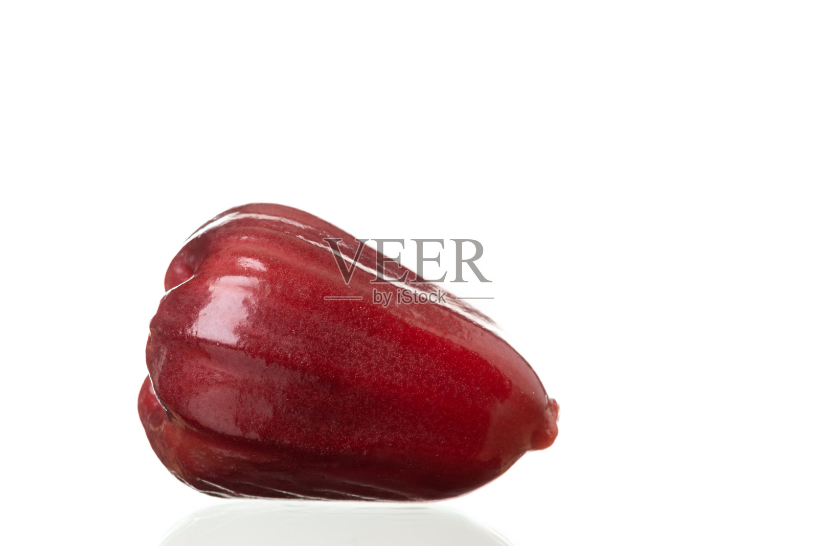 泰国玫瑰苹果果味的甜红光泽。照片摄影图片