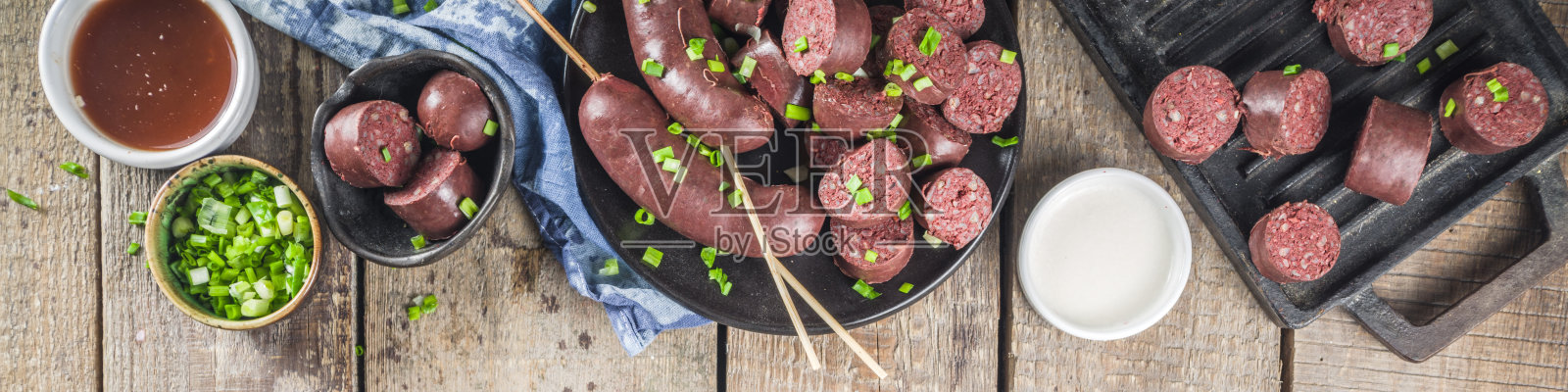 韩式血肠照片摄影图片