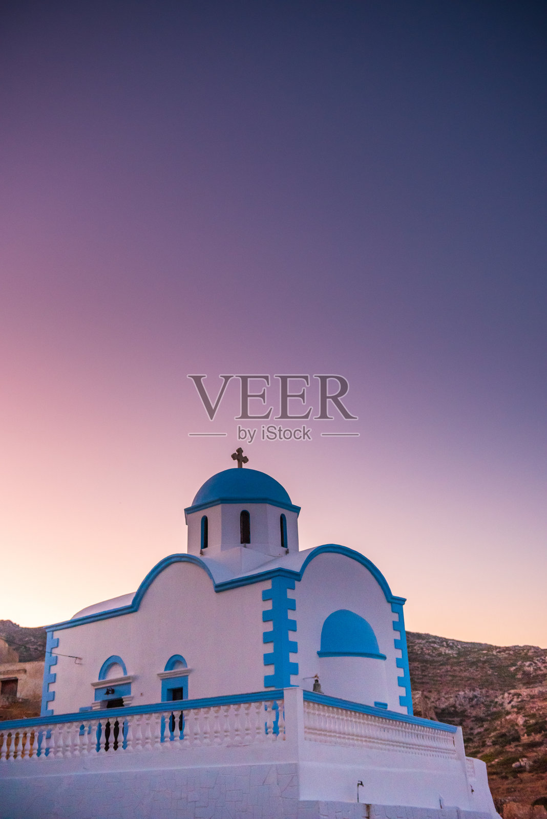 迦帕索斯的希腊教堂照片摄影图片