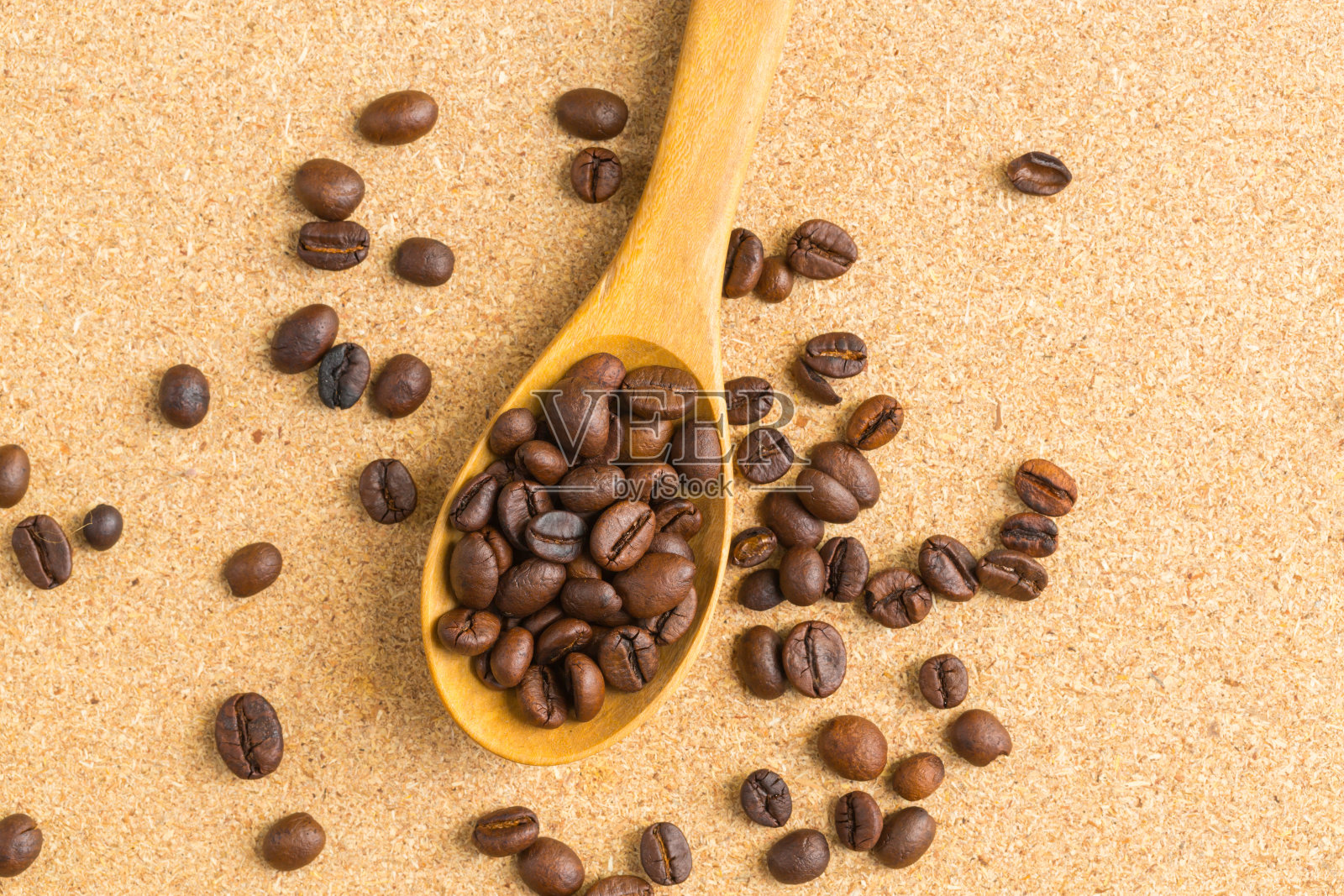 咖啡豆和木勺的图片照片摄影图片