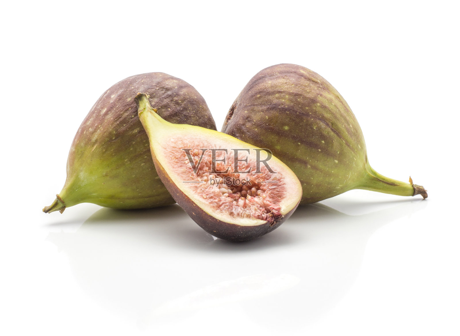 新鲜无花果孤立在白色背景照片摄影图片