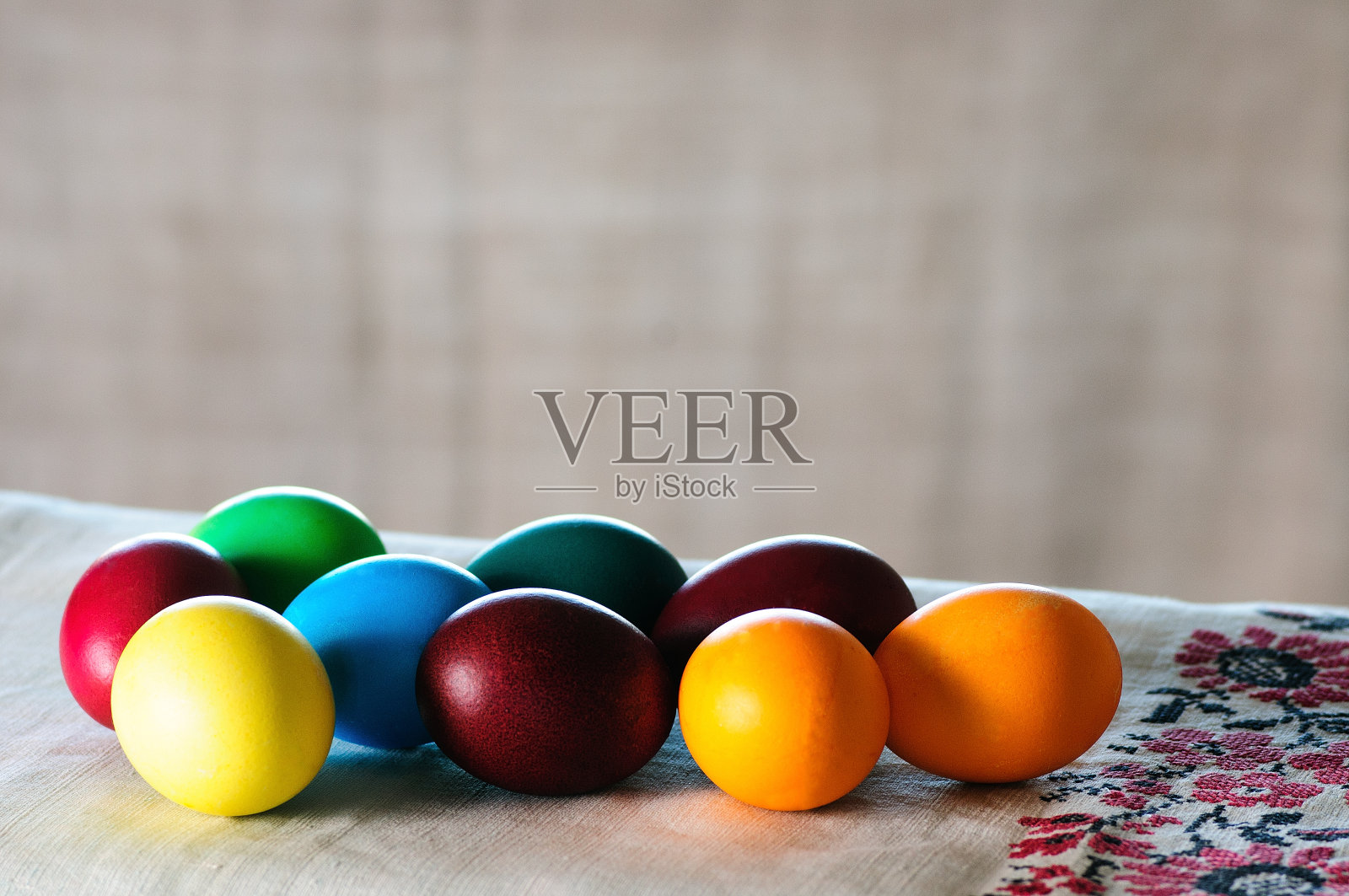 彩色复活节彩蛋照片摄影图片