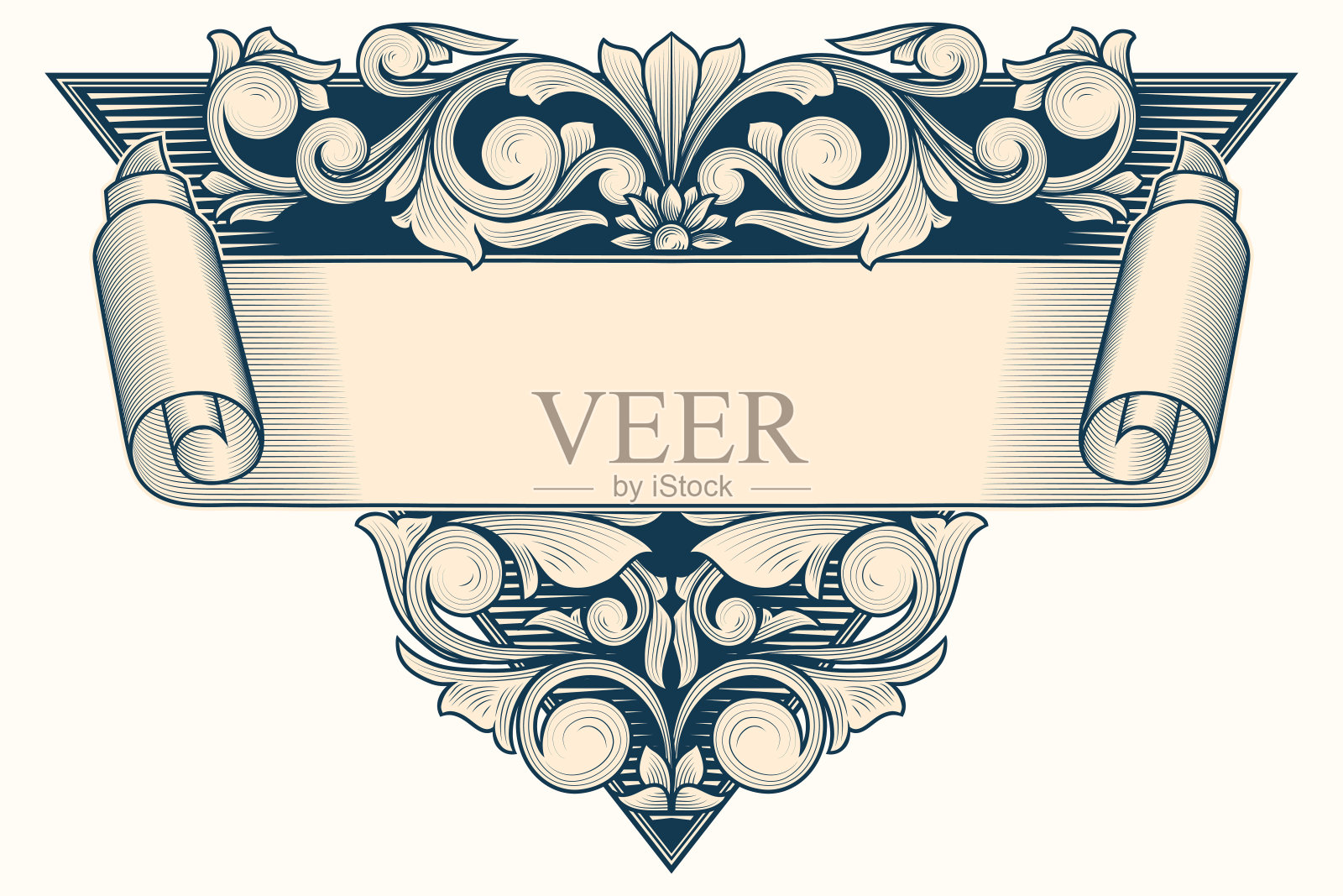 装饰的滚动插画图片素材