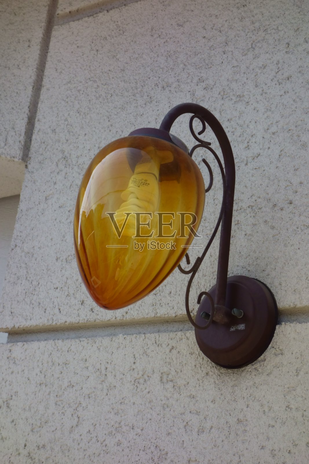 玻璃壁灯照片摄影图片