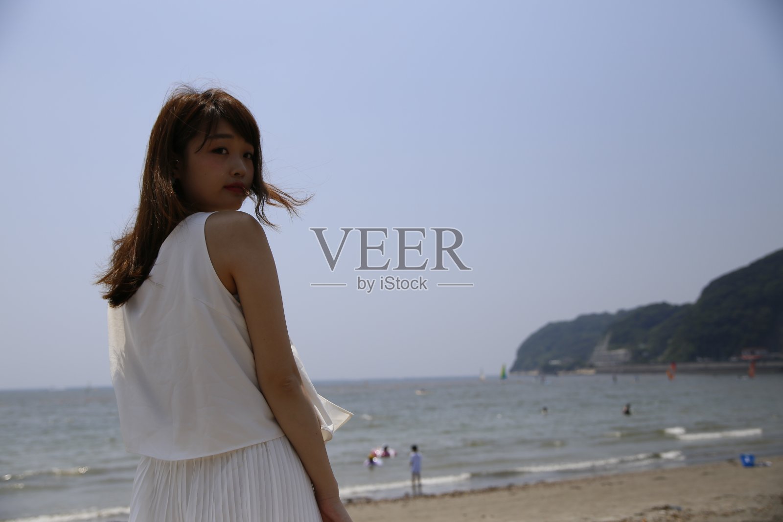 有可爱微笑的女人照片摄影图片