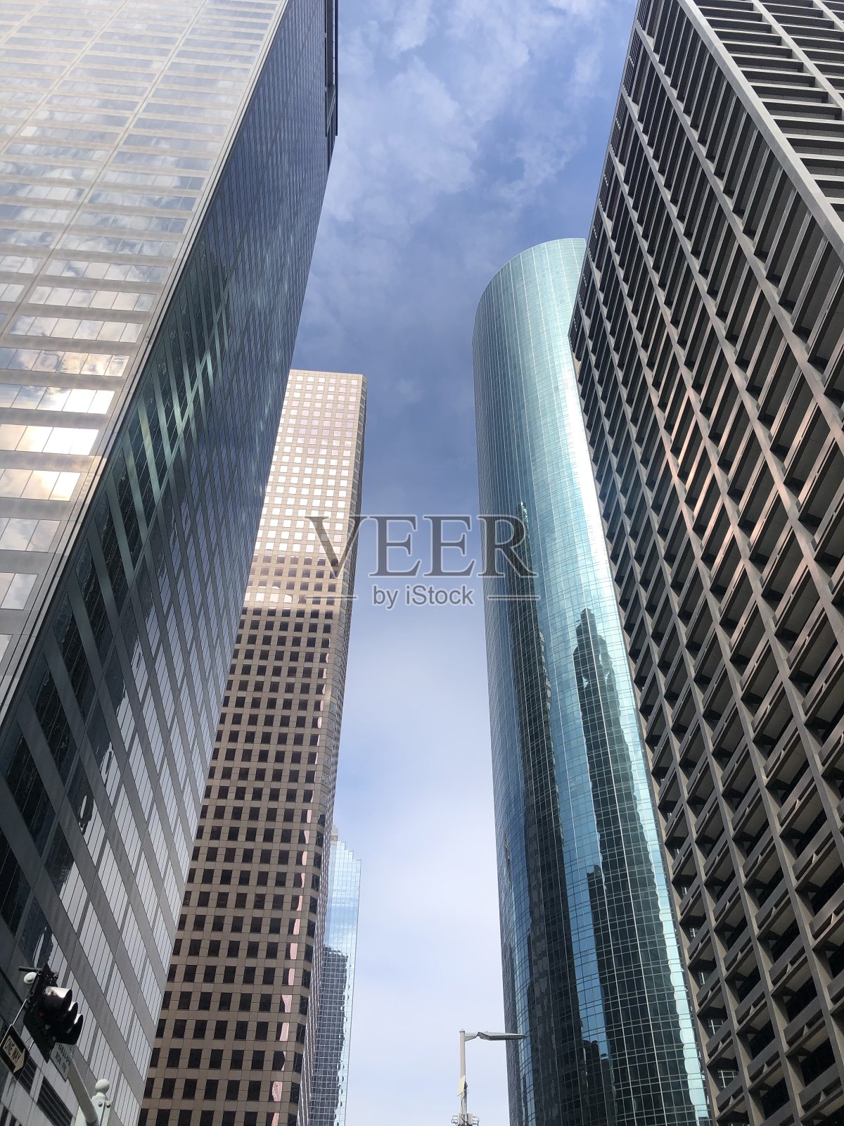 休斯顿市中心的天际线照片摄影图片