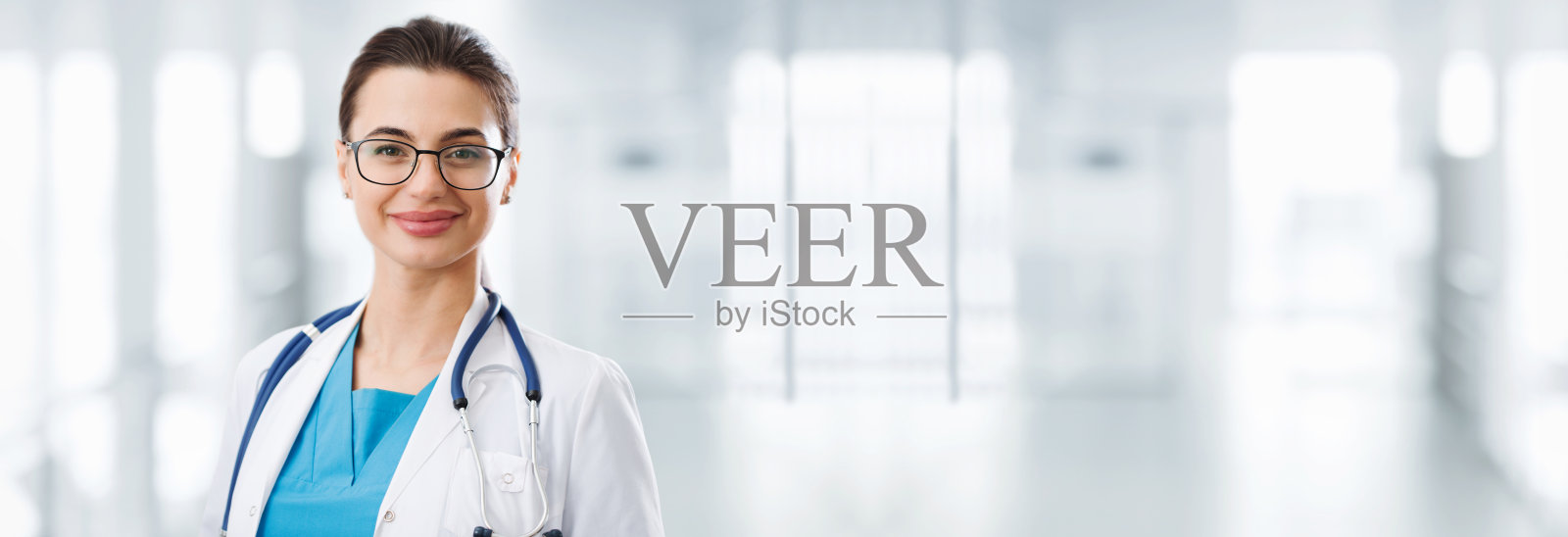 女医生肖像照片摄影图片