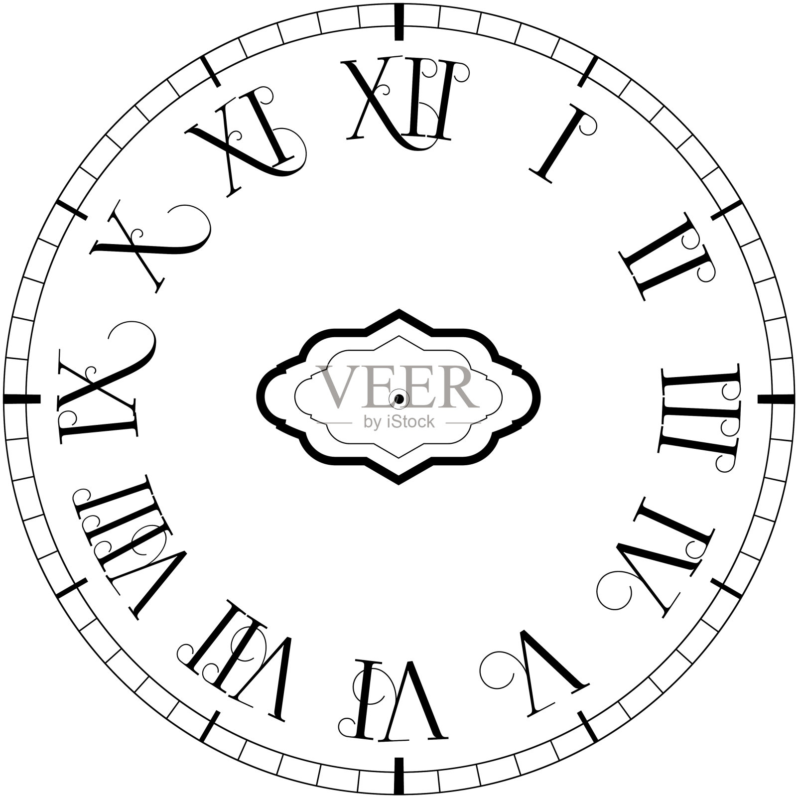 向量的时钟插画图片素材