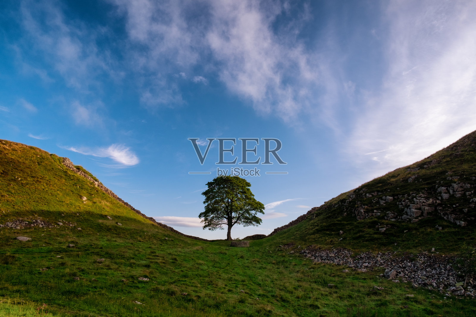 枫树峡和哈德良长城照片摄影图片