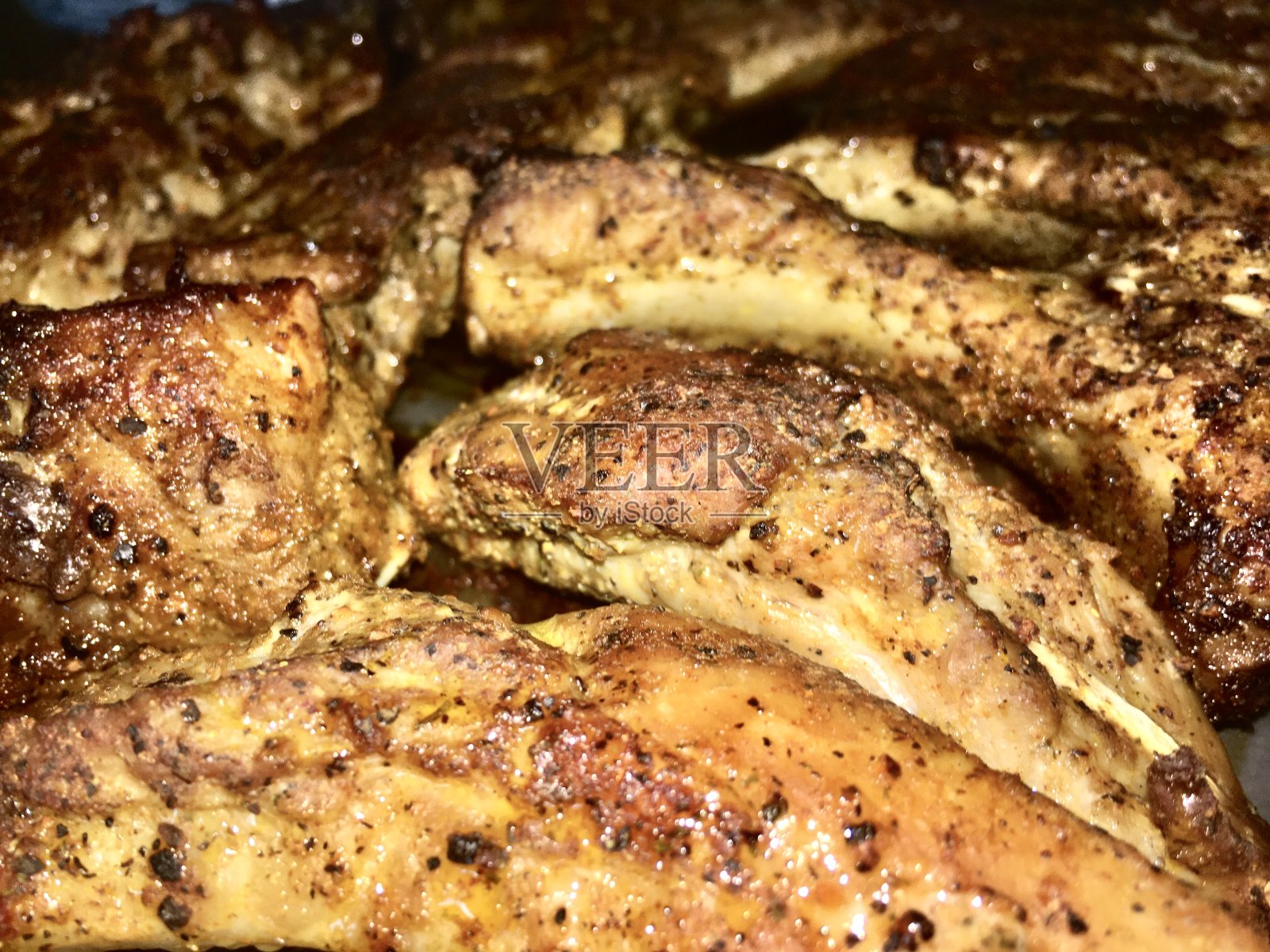 烤排骨酱照片摄影图片